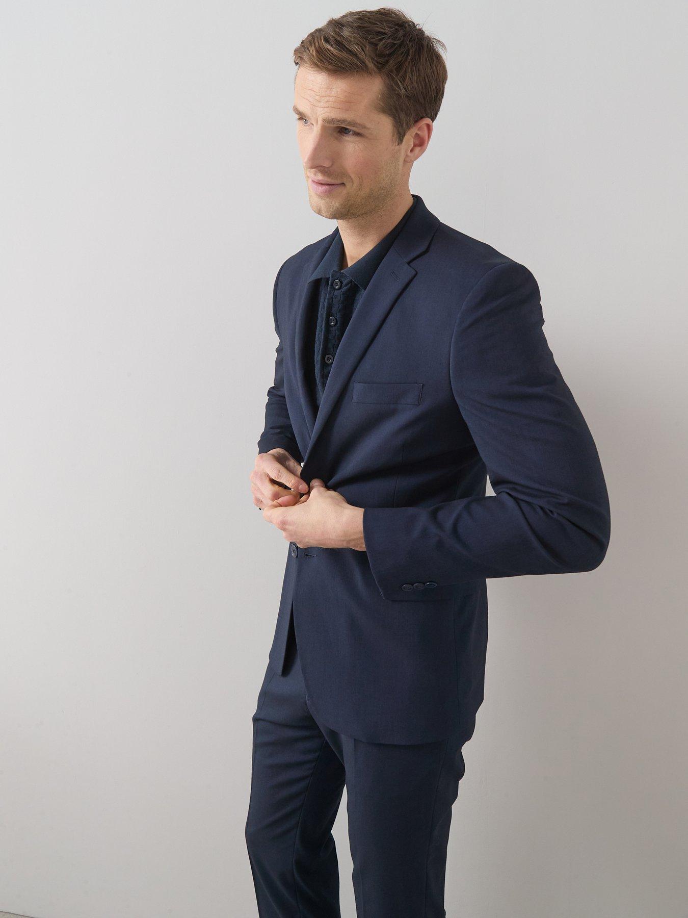 Image 5 of 6 of The Very Collection Slim Suit Jacket - Navy