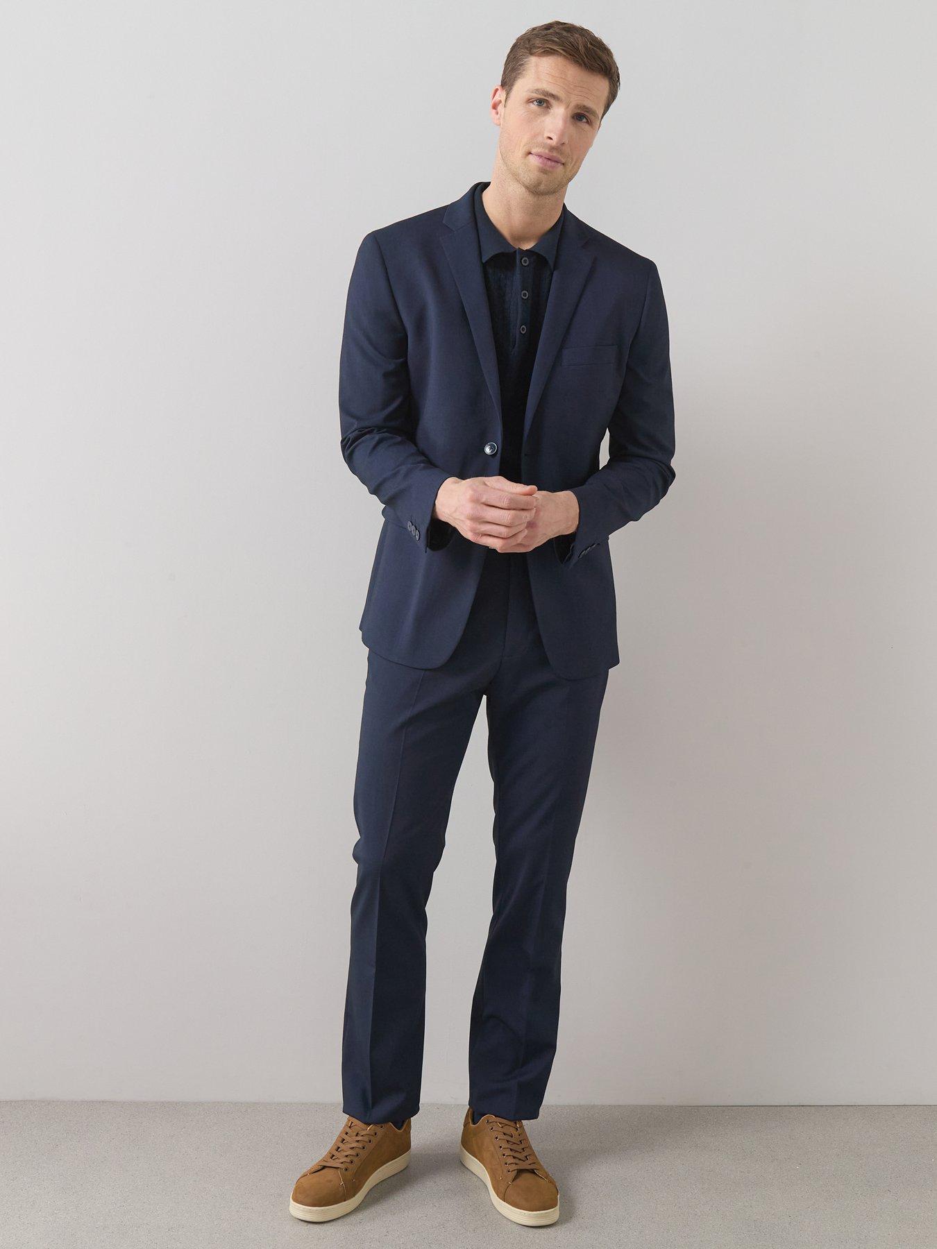 Image 6 of 6 of The Very Collection Slim Suit Jacket - Navy
