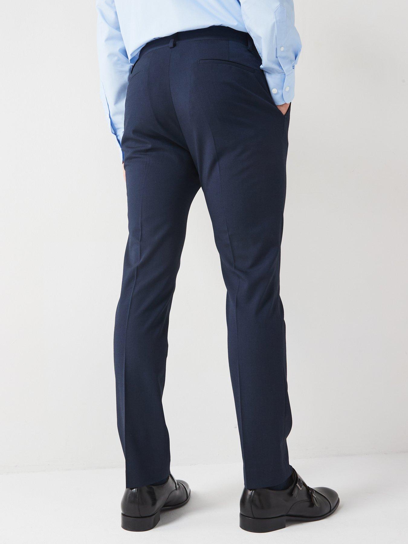 Image 2 of 5 of The Very Collection Slim Suit Trousers - Navy