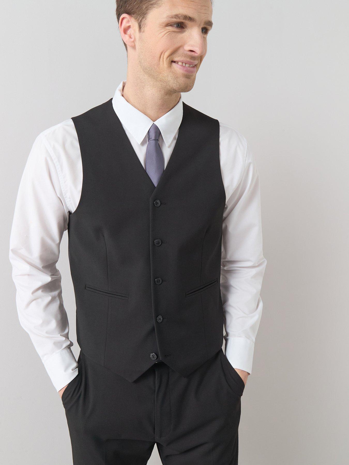 Image 1 of 6 of The Very Collection Waistcoat - Black