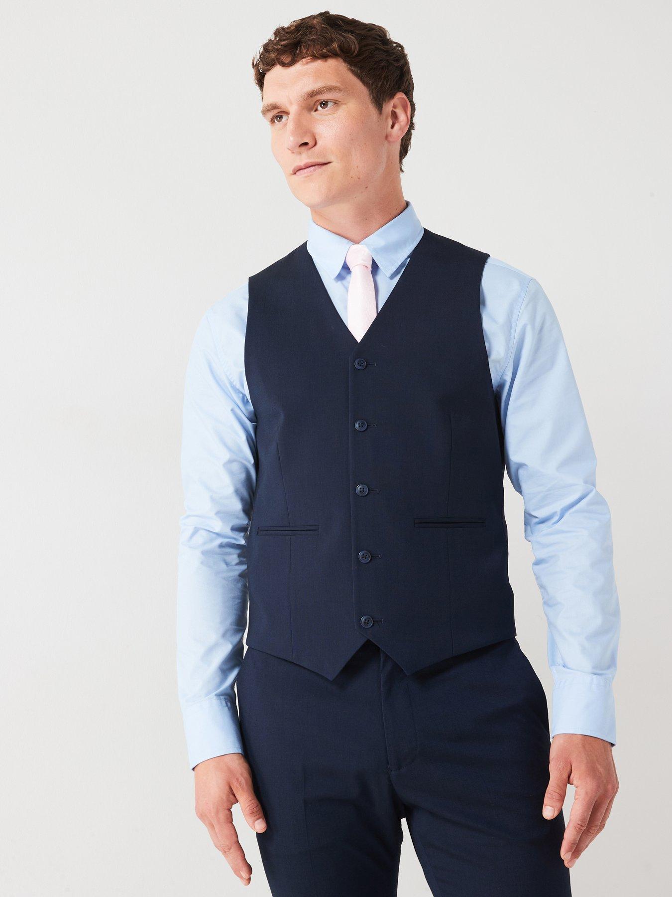 undefined Navy Waistcoat