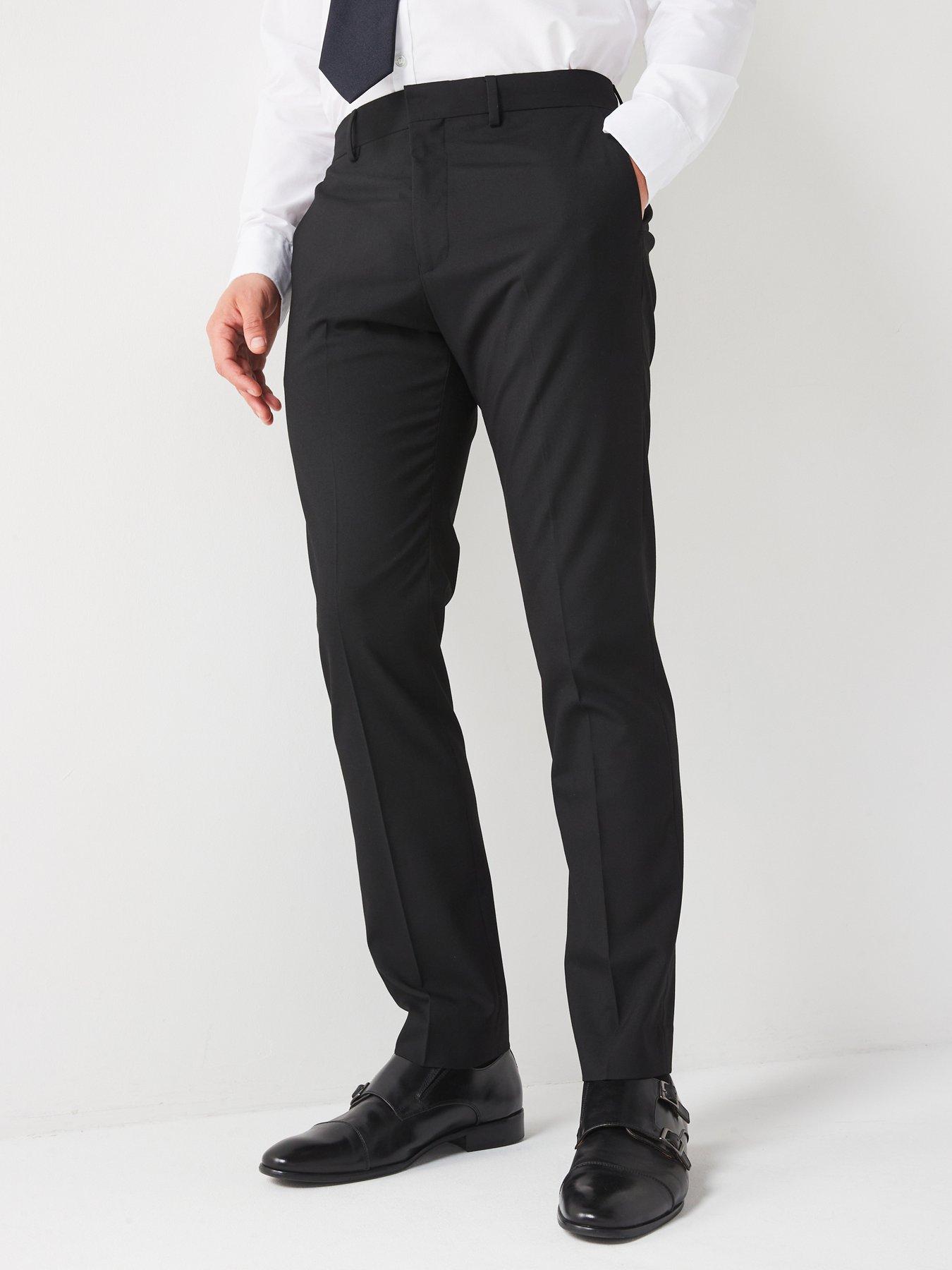 undefined Slim Suit Trouser - Black