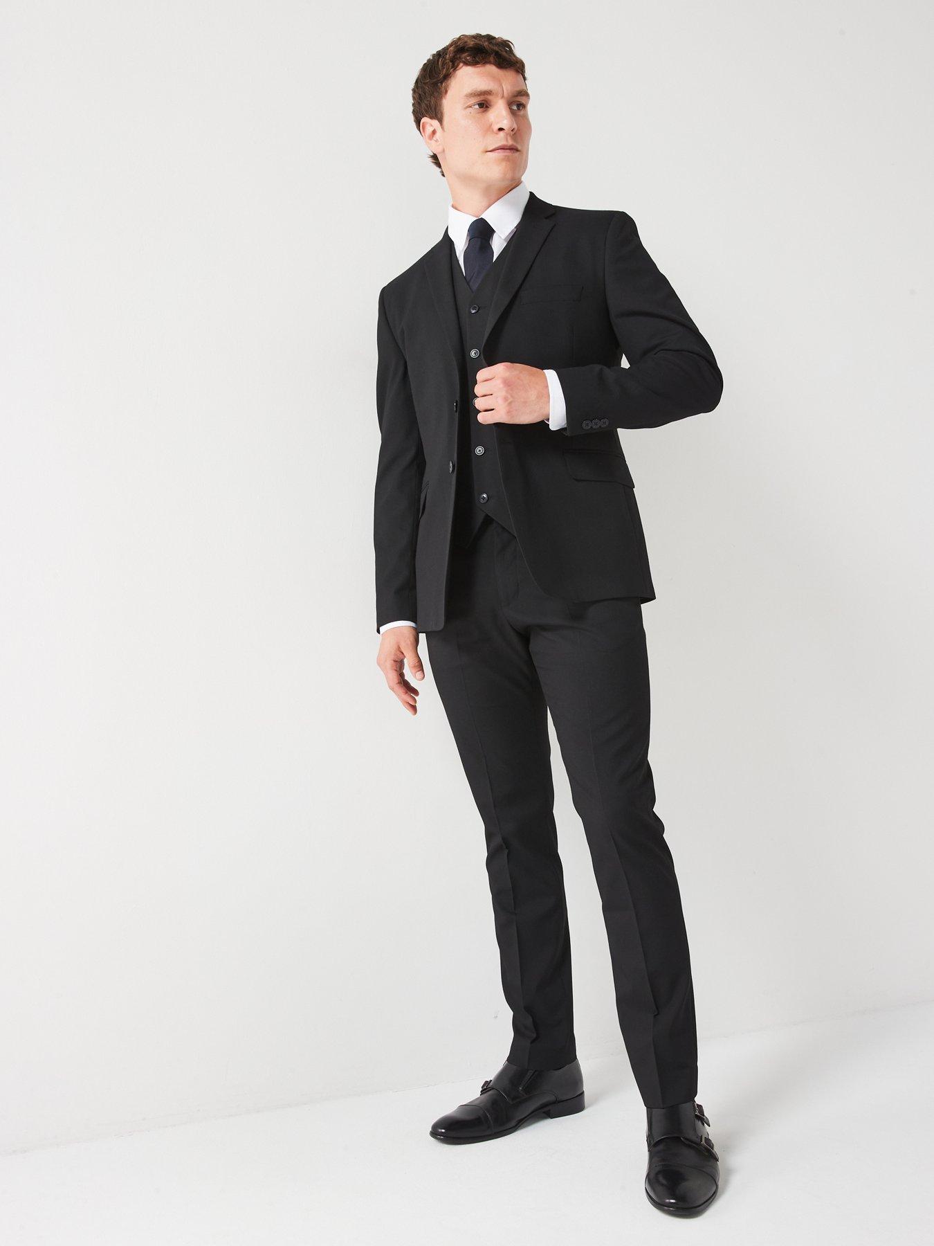  image of very-man-slim-suit-jacket-black