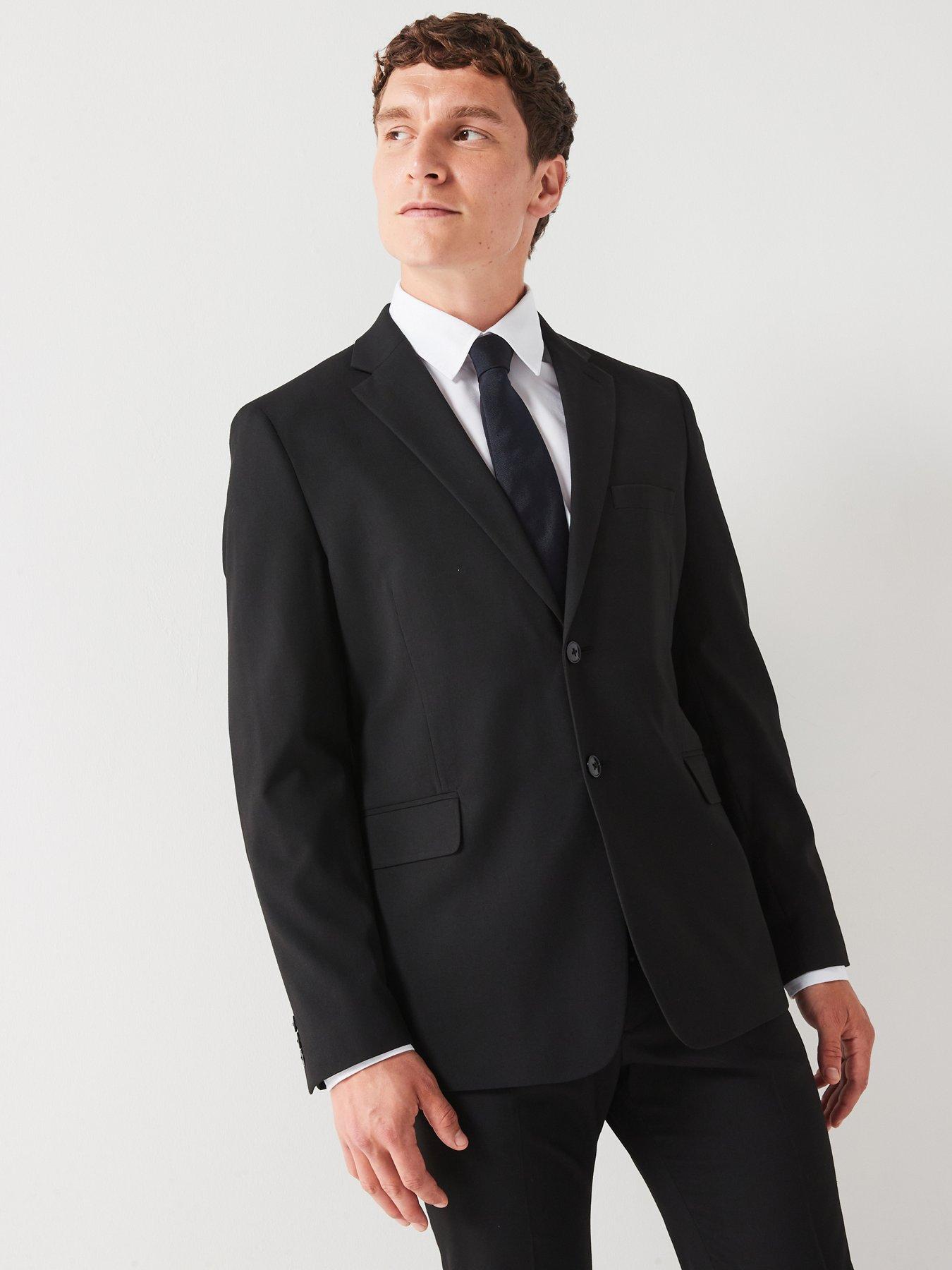 undefined Regular Suit Jacket - Black