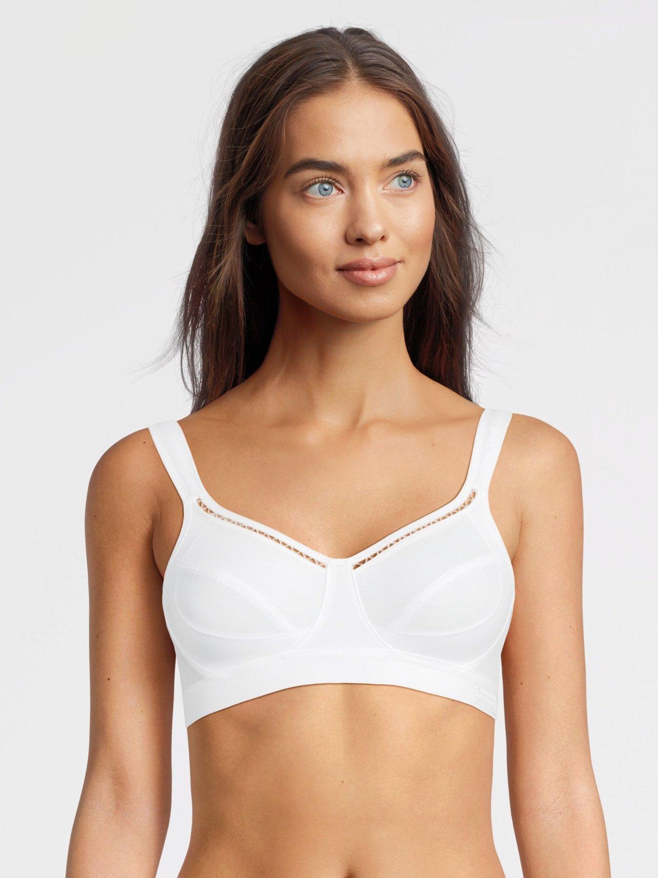 Image 1 of 3 of Shock Absorber Womens Medium Support Active Classic Sports Bra - White