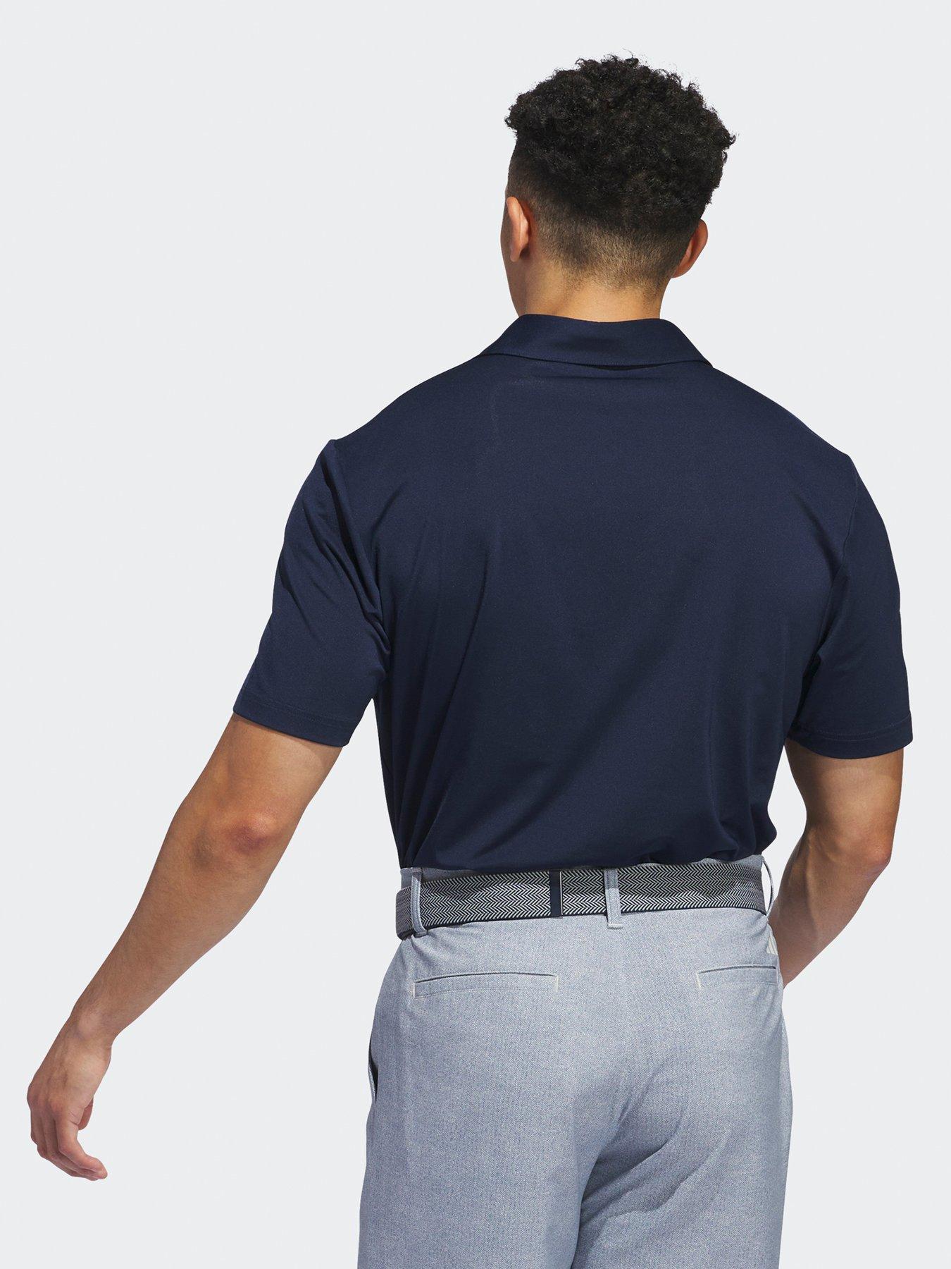 Image 2 of 4 of adidas Mens Golf Ultimate365 Solid Left Chest Polo - Navy