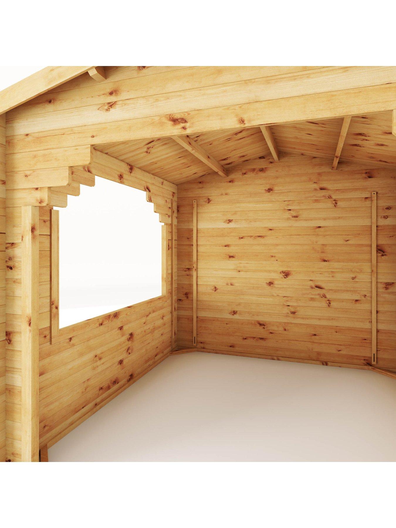  image of mercia-3m-x-3m-gazebo-log-cabin-28mm