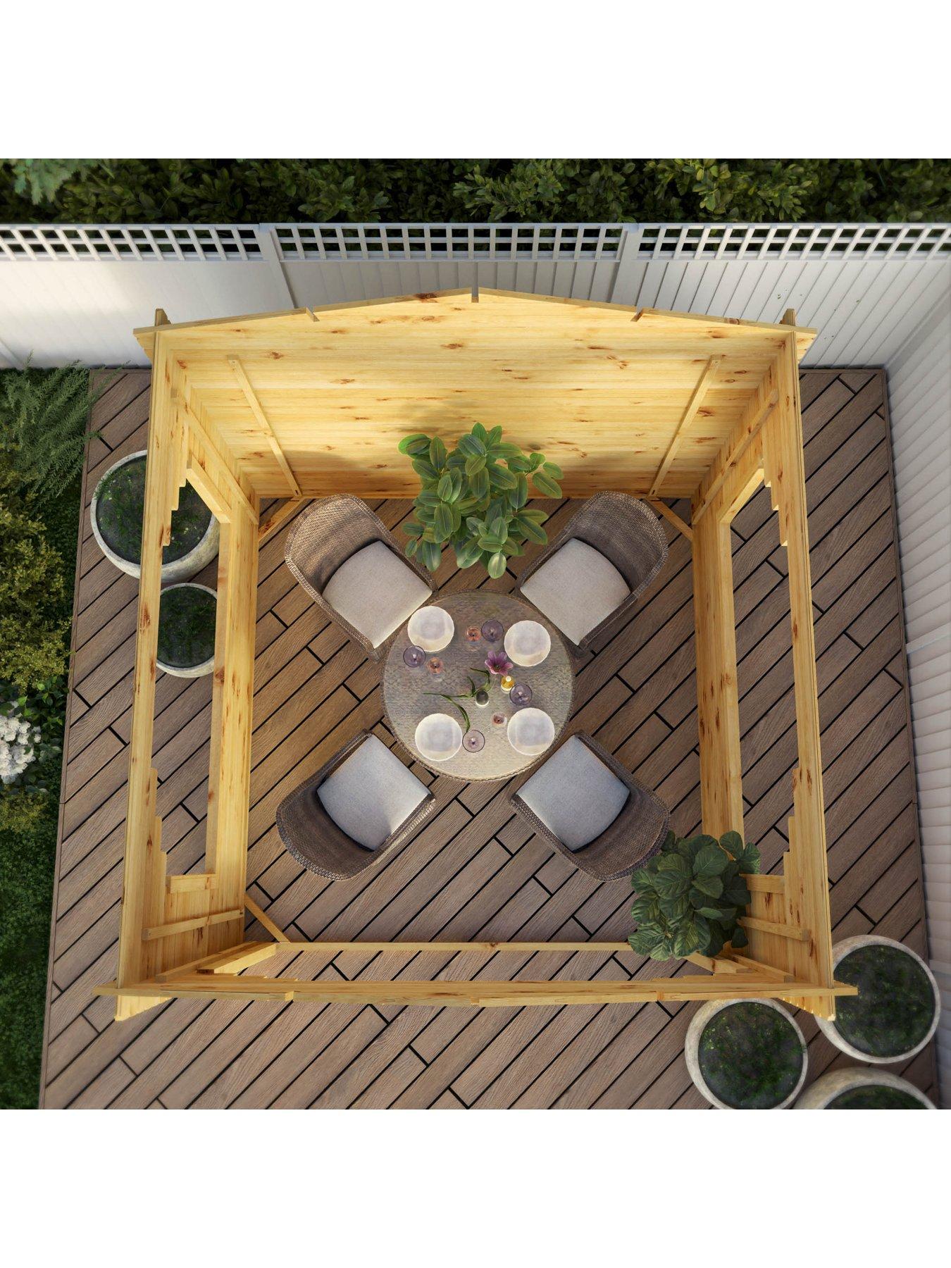  image of mercia-3m-x-3m-gazebo-log-cabin-28mm