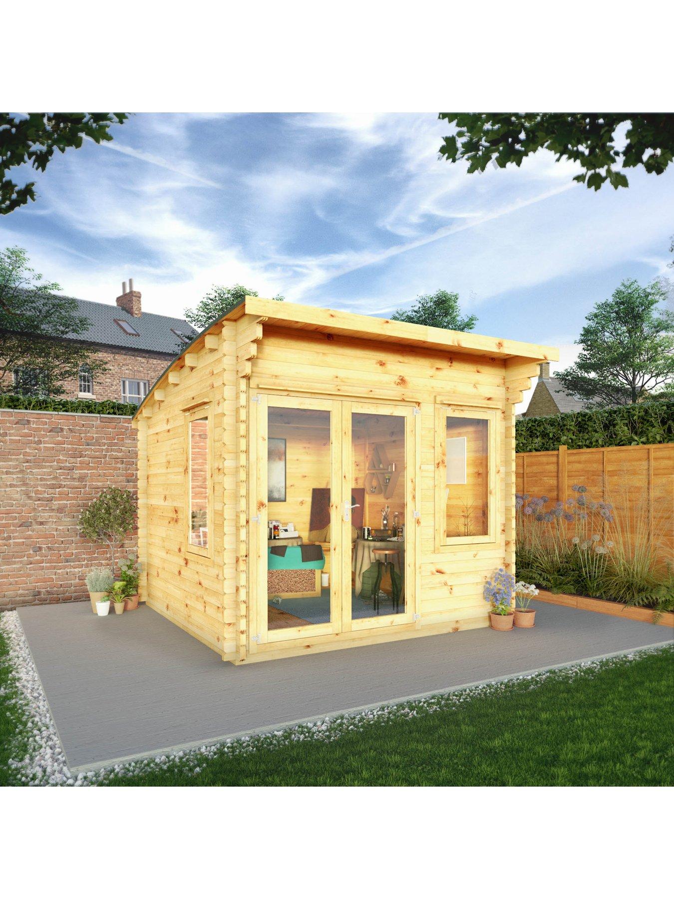  image of mercia-3m-x-3m-curved-roof-log-cabin-44mm