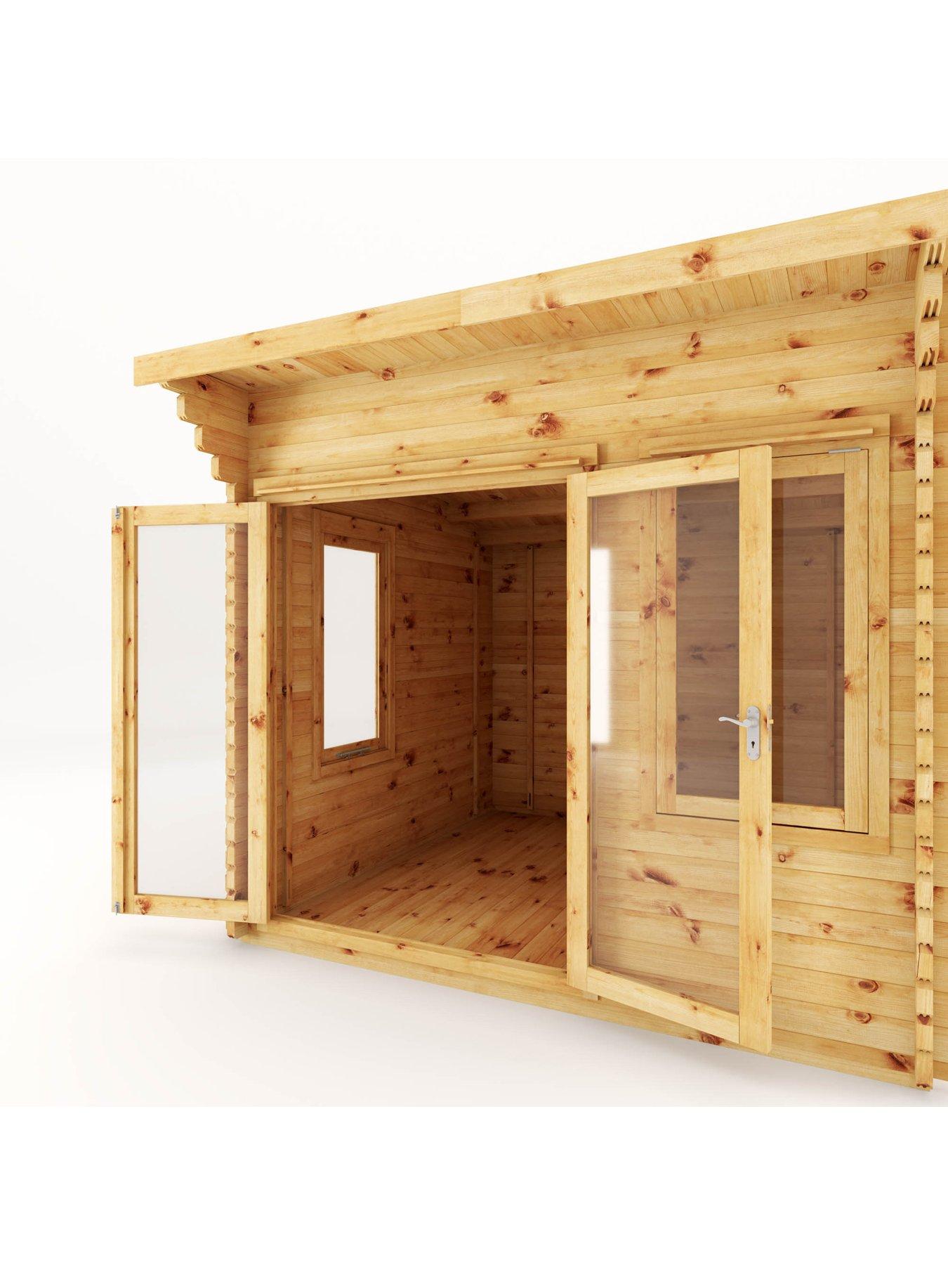  image of mercia-3m-x-3m-curved-roof-log-cabin-44mm