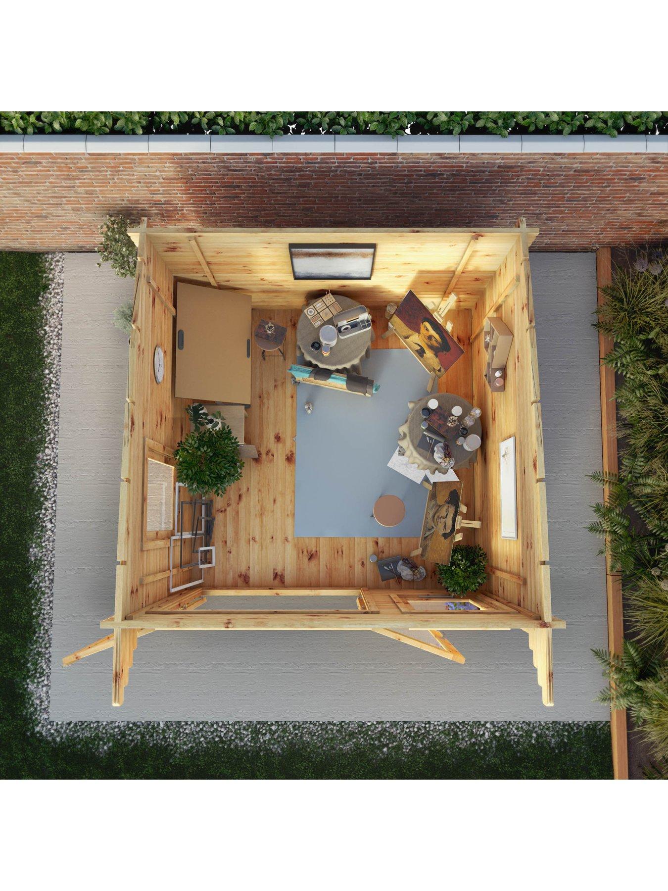  image of mercia-3m-x-3m-curved-roof-log-cabin-44mm