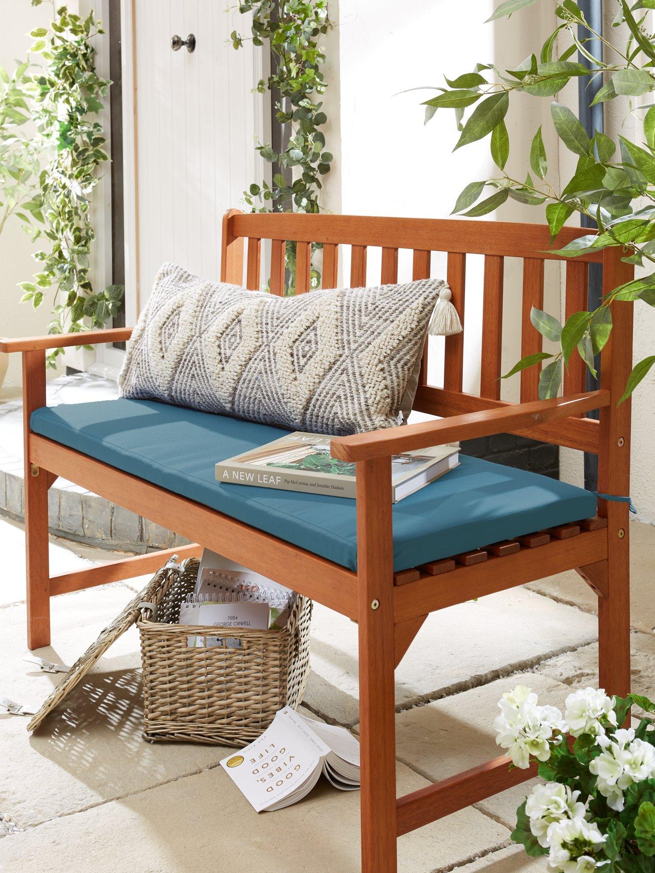 Blue bench cushions sale