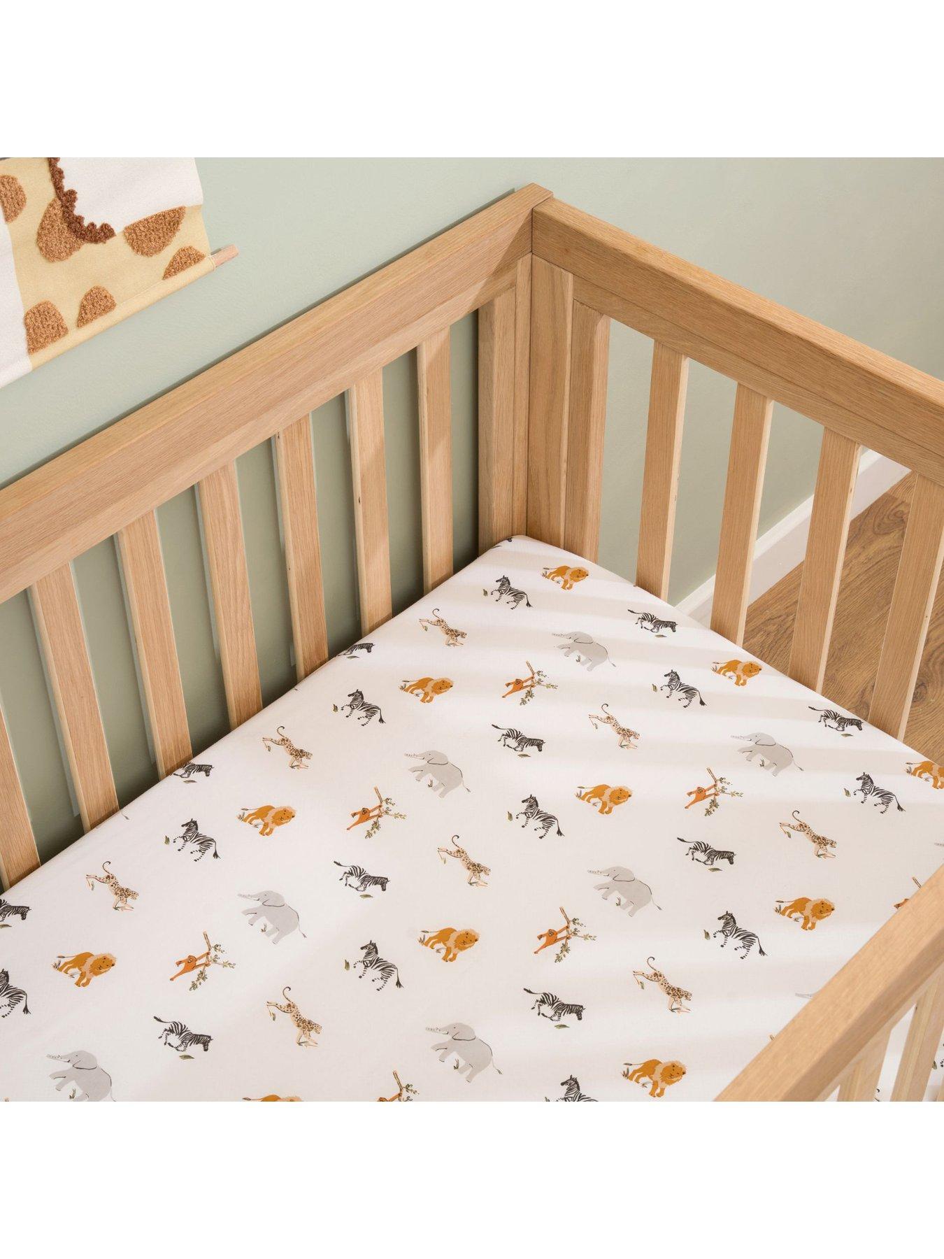 undefined Jungle Dream 2 Pack Fitted Cotton Cot Bed Sheets (140 x 70 cm)