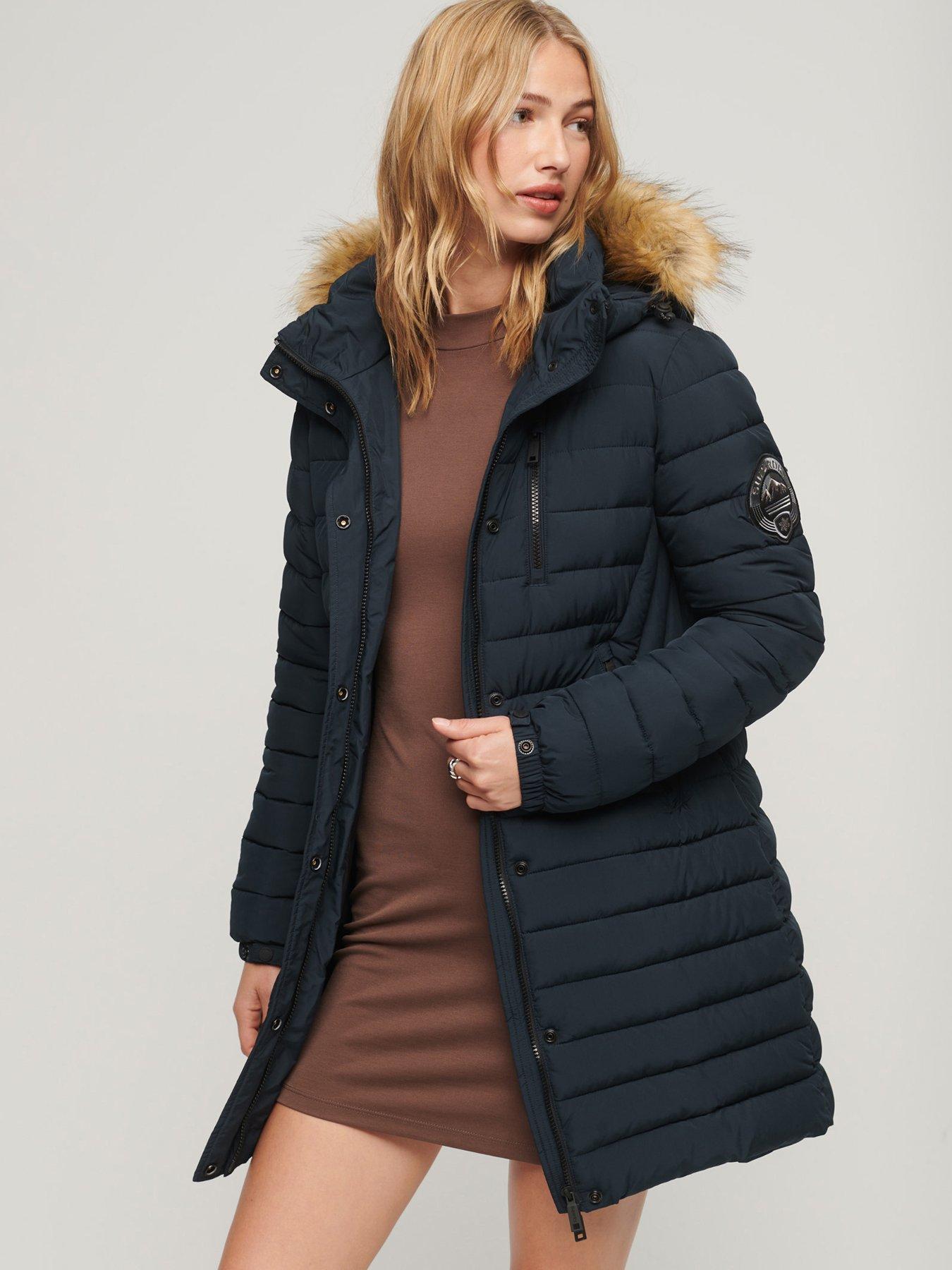 Mid length puffer on sale jacket