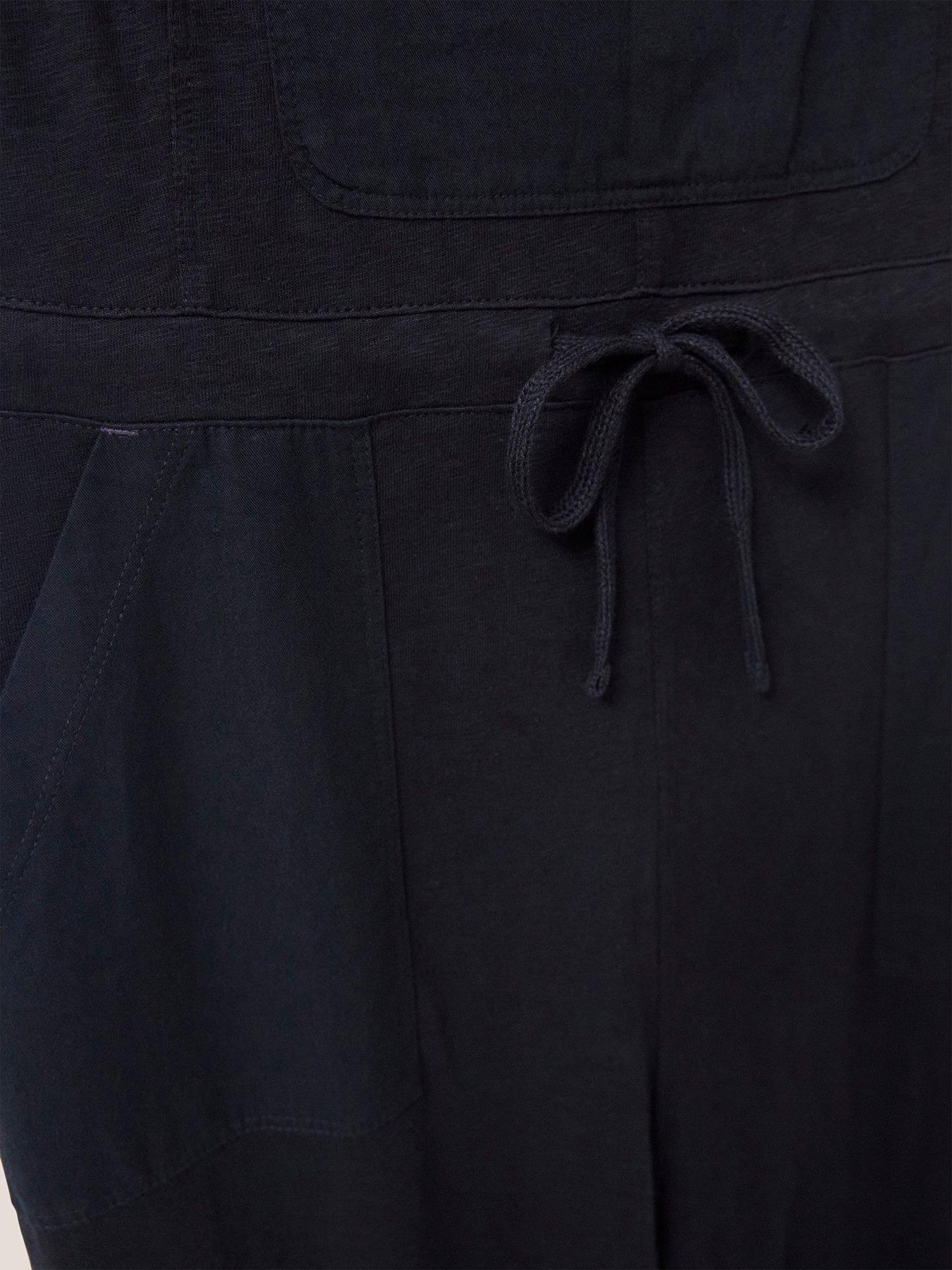  image of white-stuff-daphne-jersey-dungaree-black