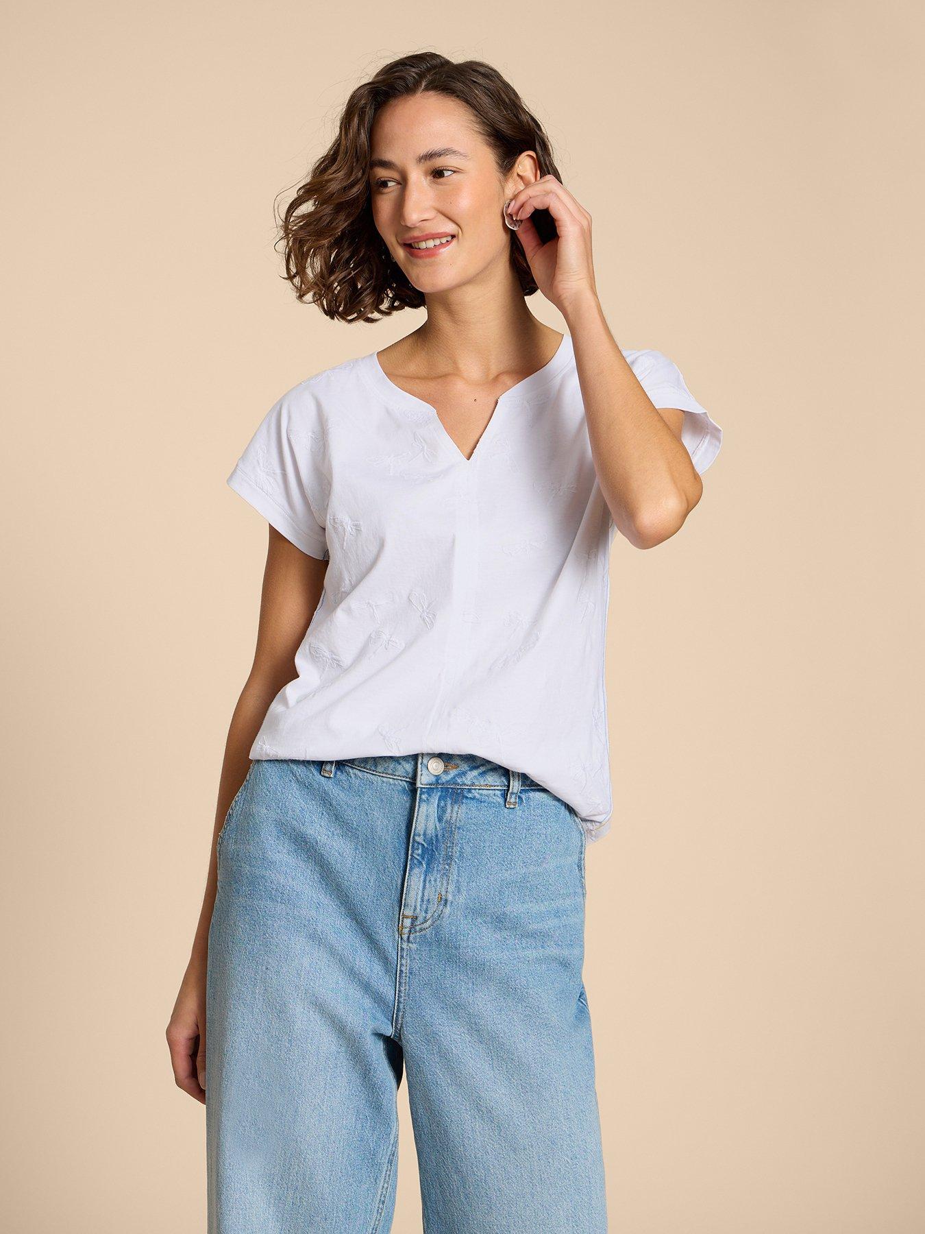 image of white-stuff-nelly-embroidered-t-shirt-white
