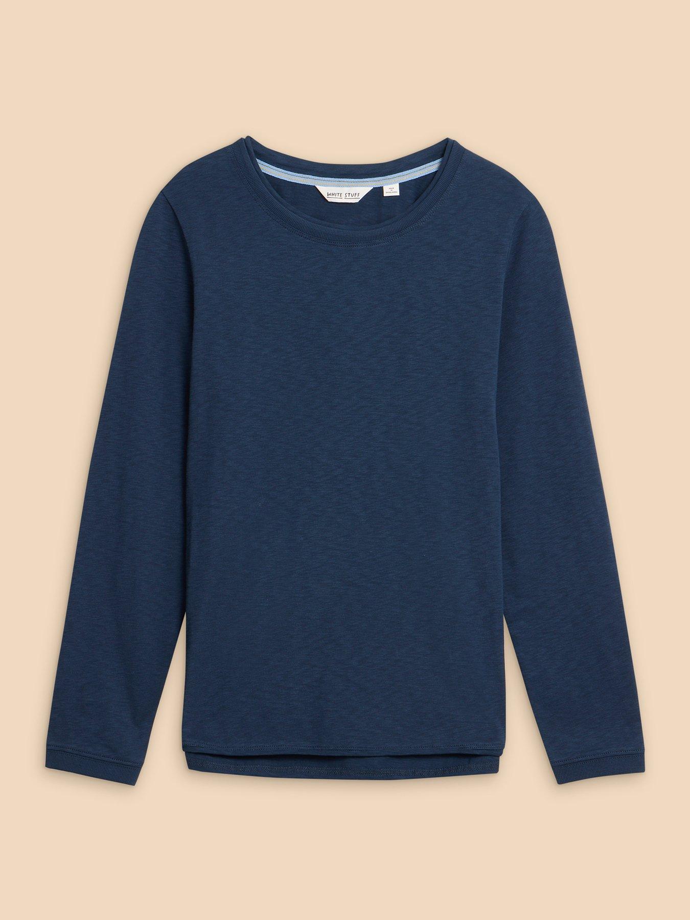 Image 4 of 6 of White Stuff Clara T-Shirt - Navy