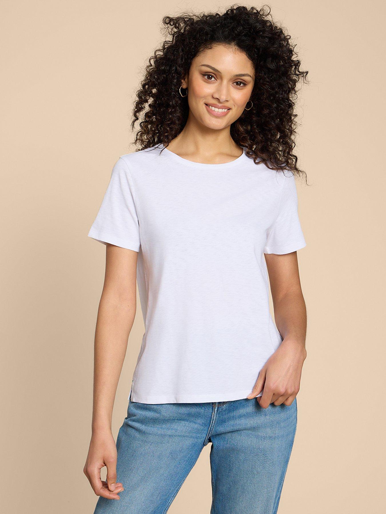 Off Duty Rib Jersey Support Cami, White