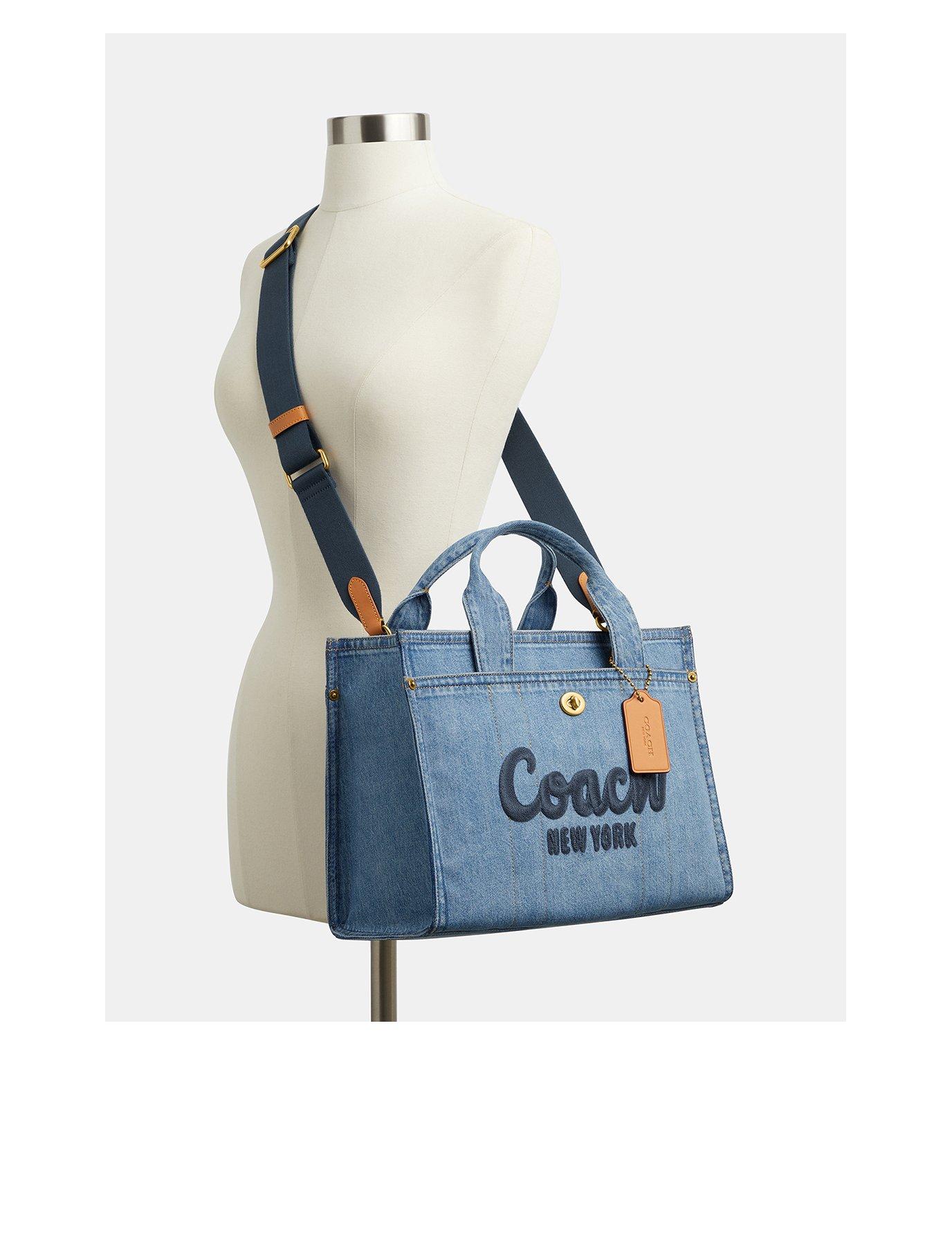 COACH Denim Cargo Tote