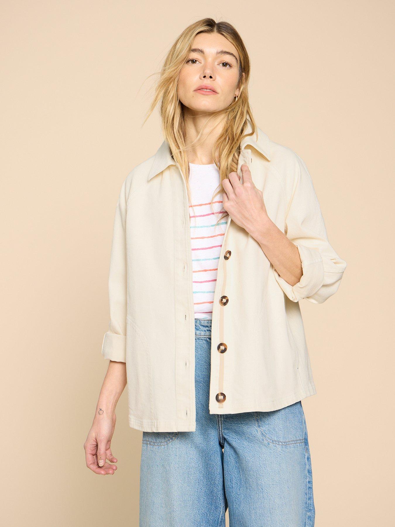 undefined Eden Denim Jacket - Beige