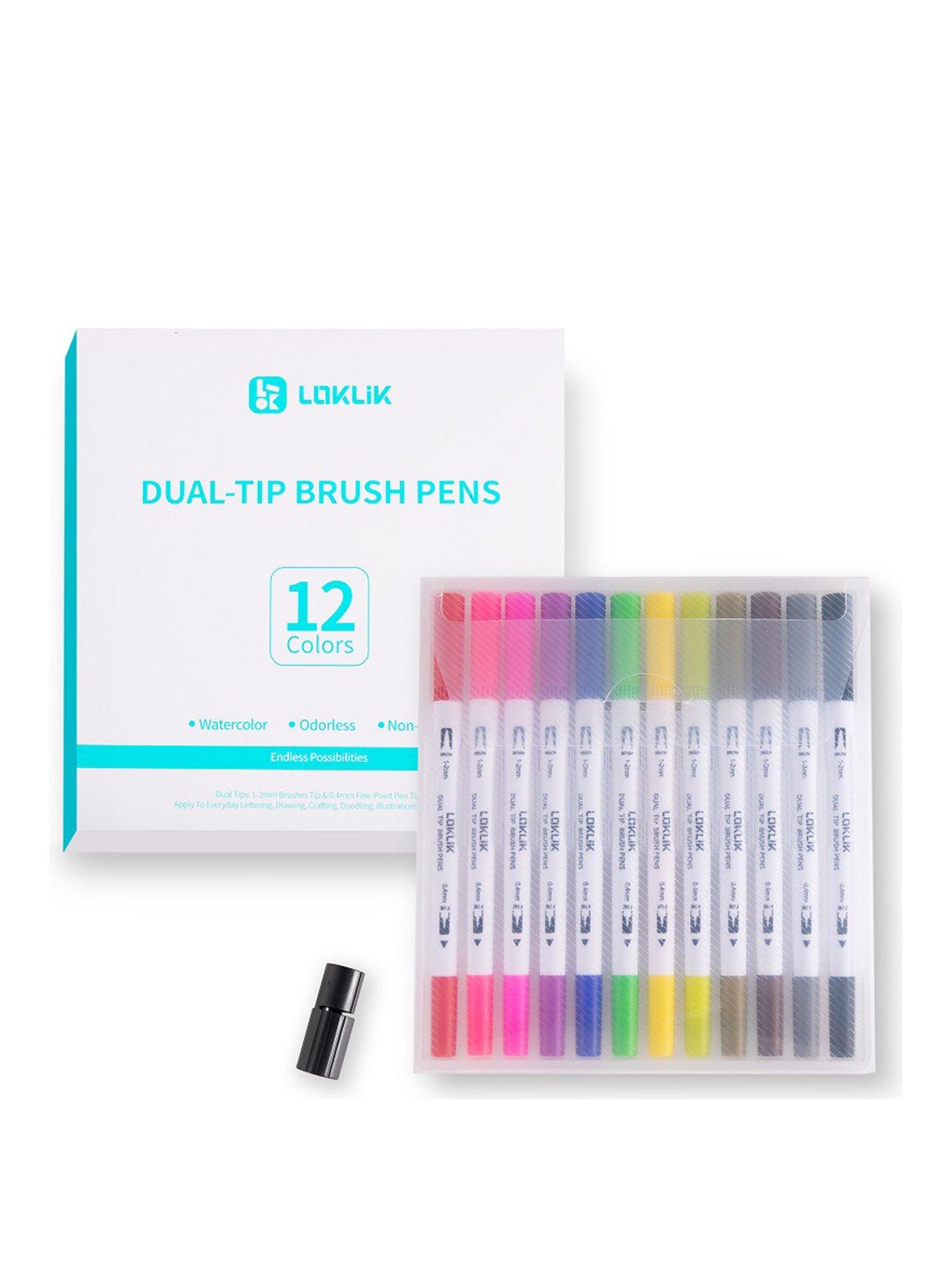 loklik-pen-set-12nbspdual-tip-brush-pens