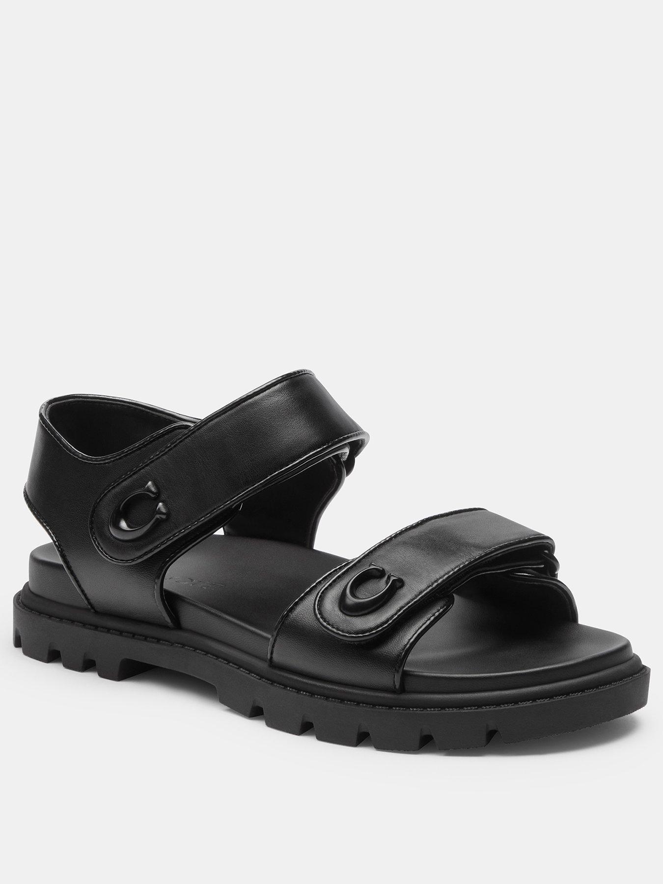  image of coach-brynn-leather-sandal