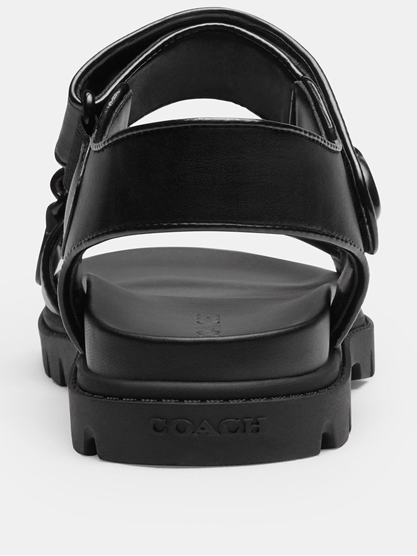  image of coach-brynn-leather-sandal