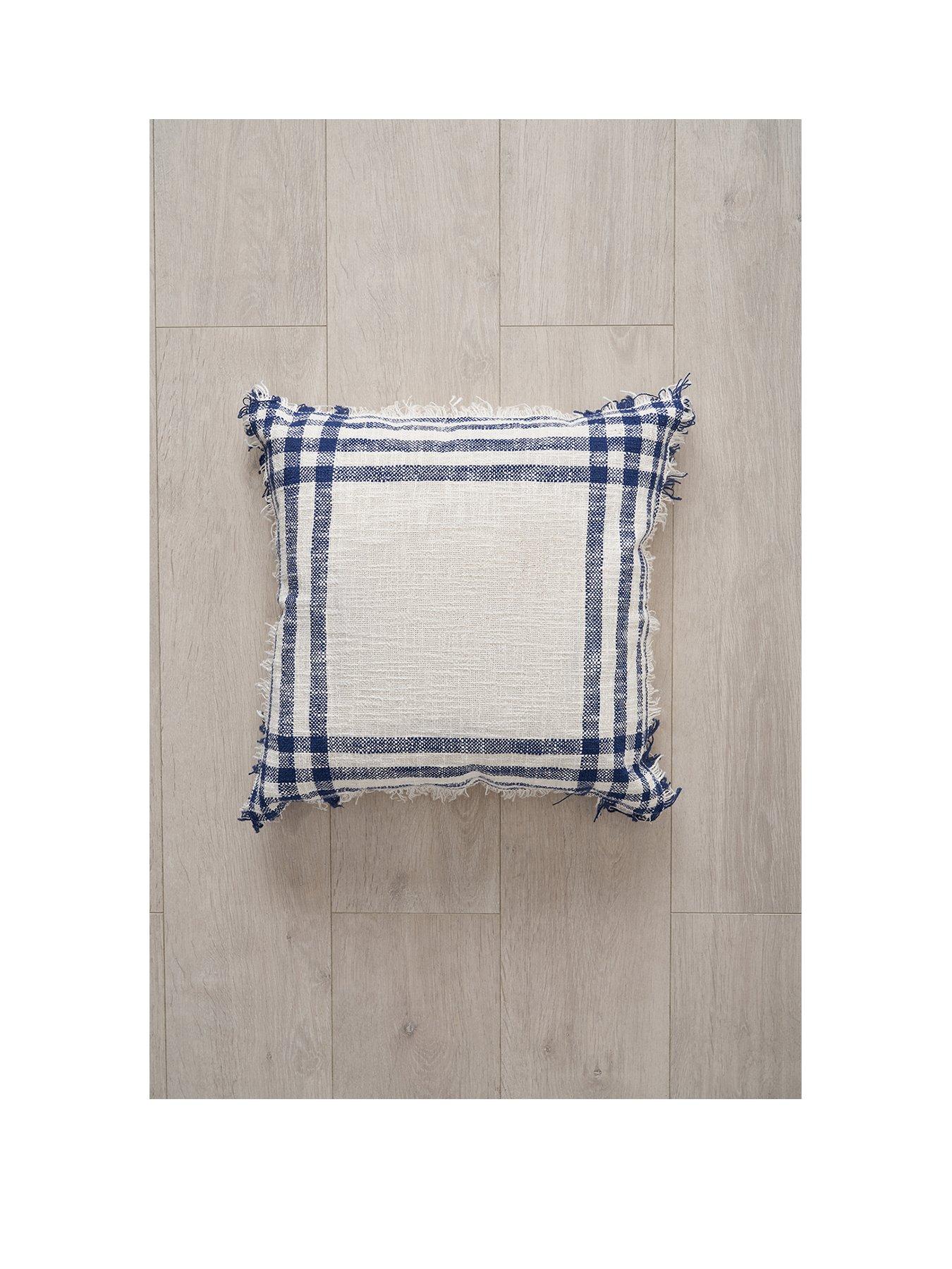 stillFront image of the-very-collection-tula-check-cushion