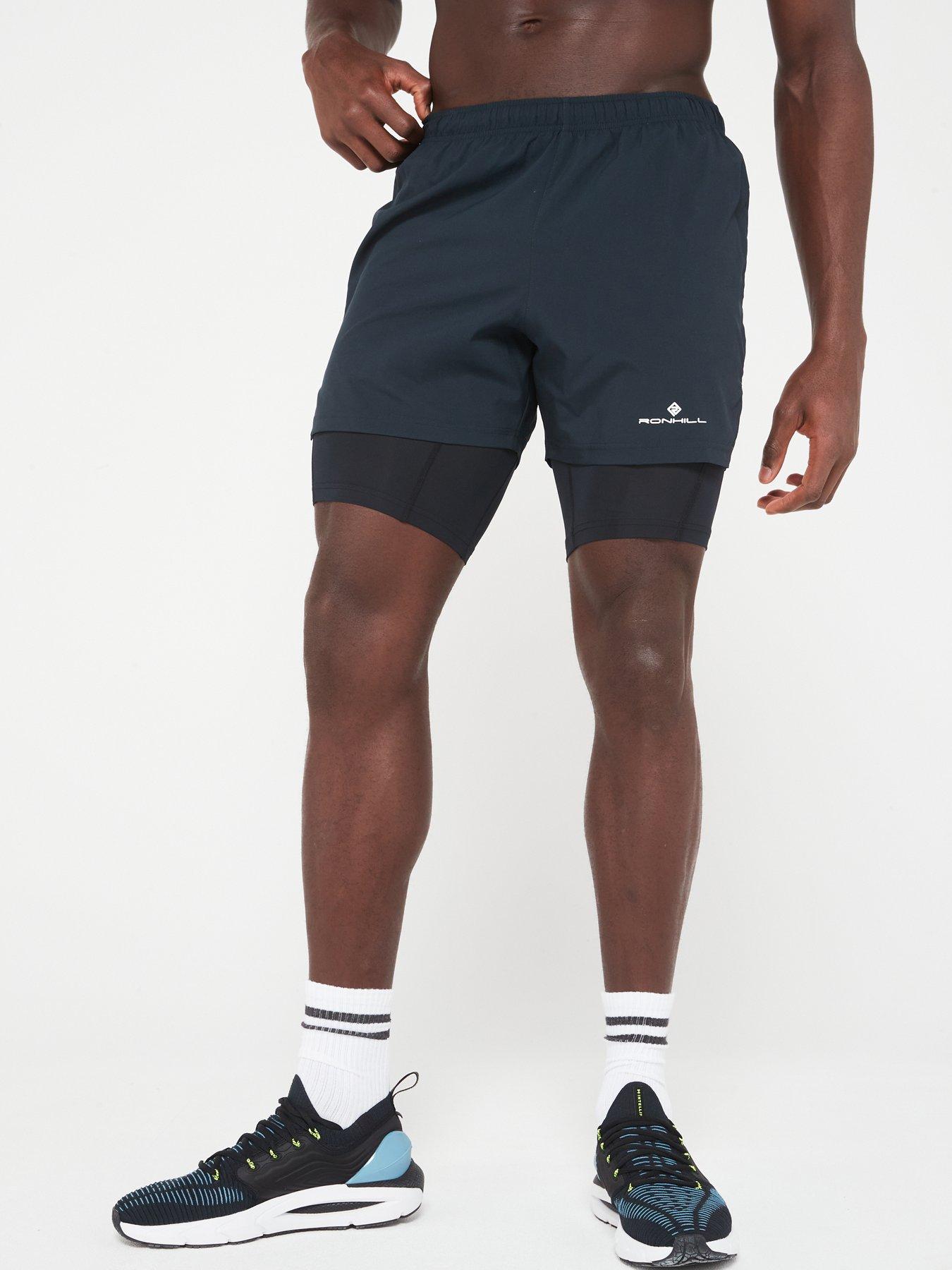 front image of ronhill-mens-core-running-5nbspinch-twin-short-black