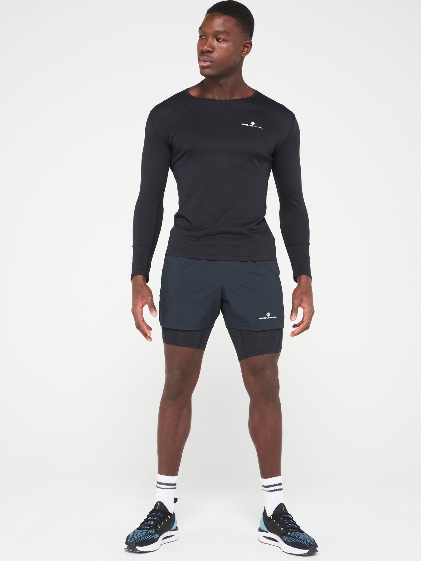  image of ronhill-mens-core-running-5nbspinch-twin-short-black