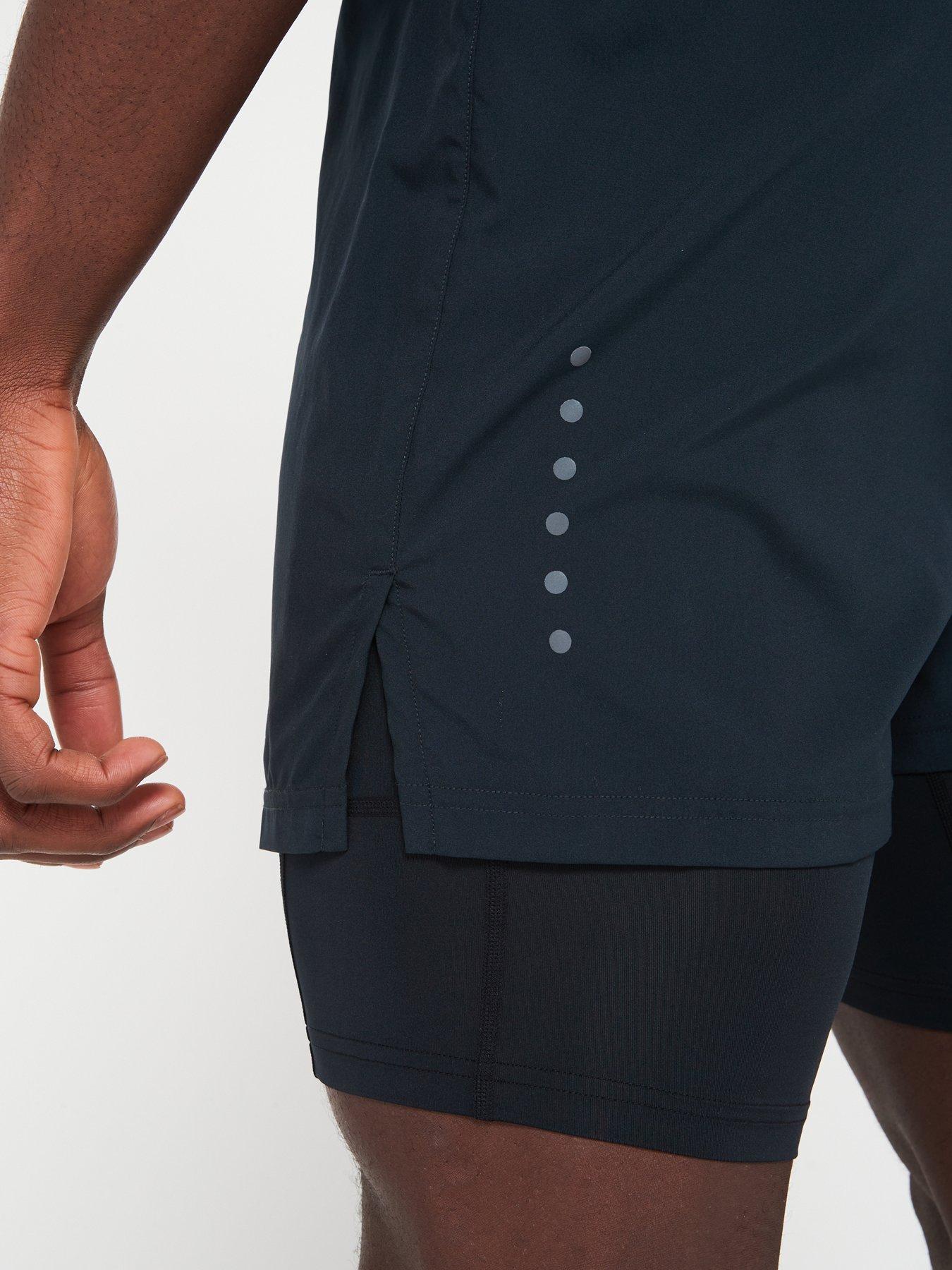  image of ronhill-mens-core-running-5nbspinch-twin-short-black