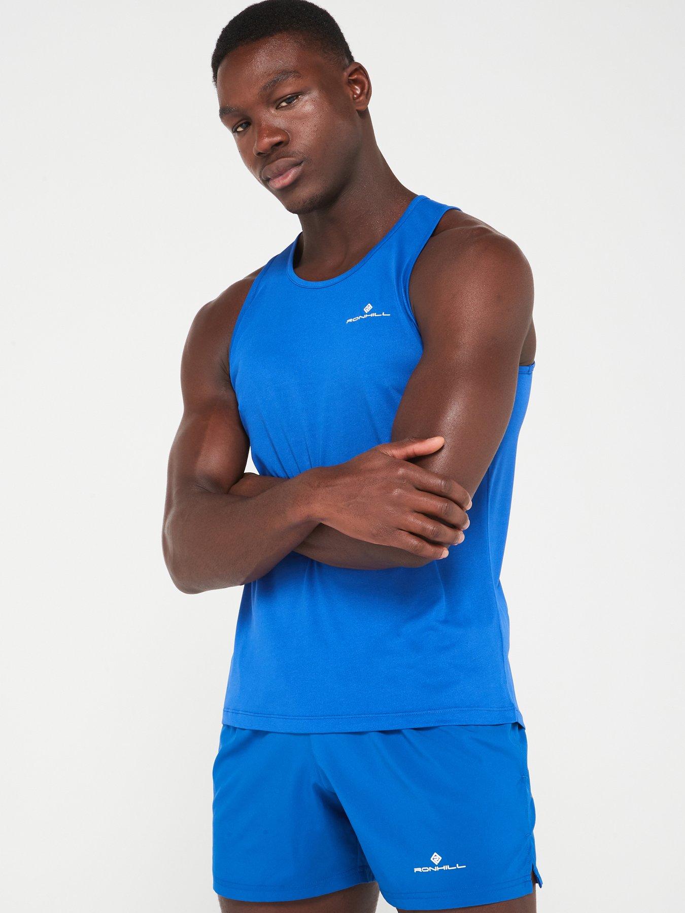 undefined Mens Core Running Vest-blue