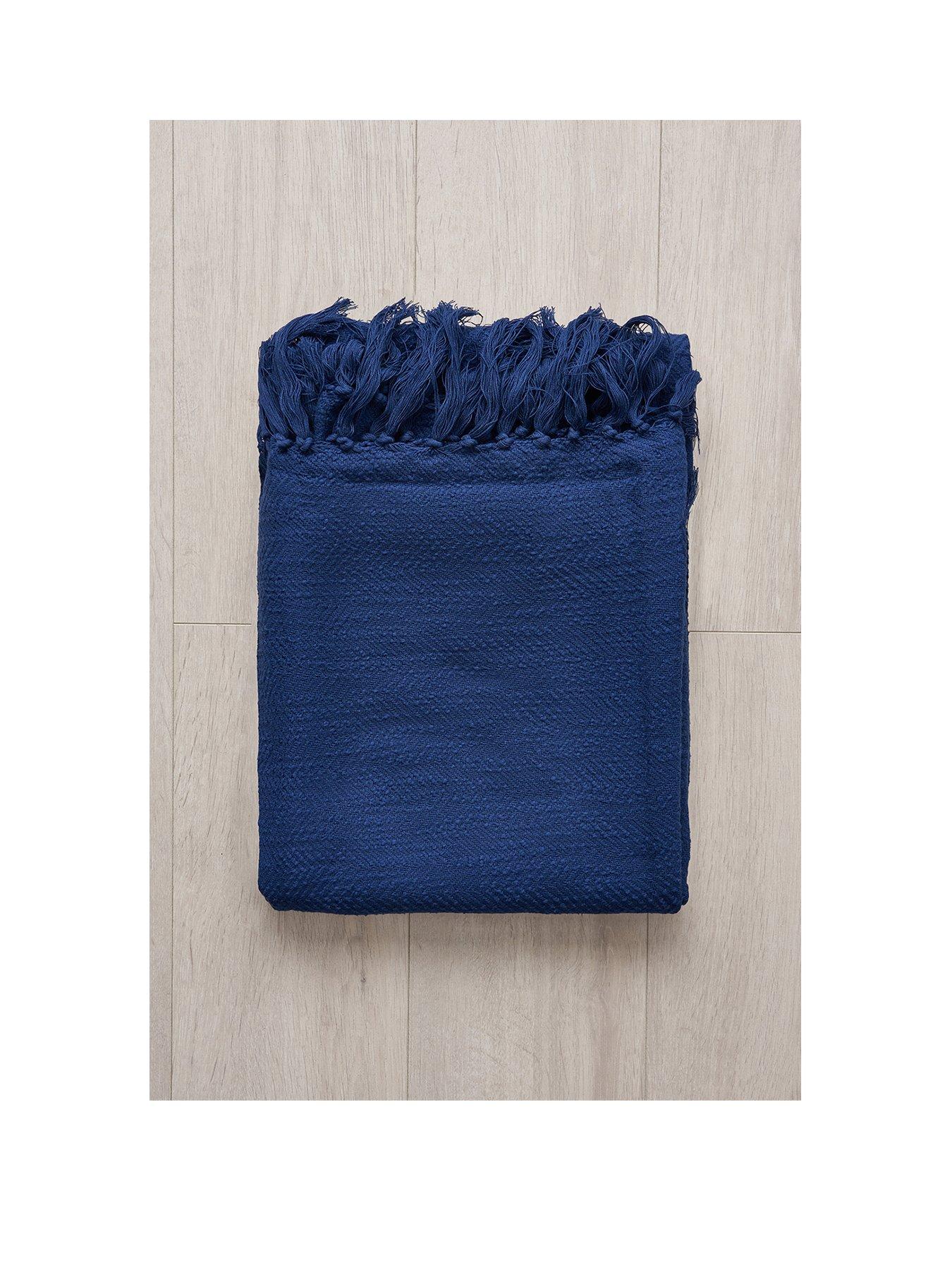 Image 2 of 6 of The Very Collection Juno Throw - Navy