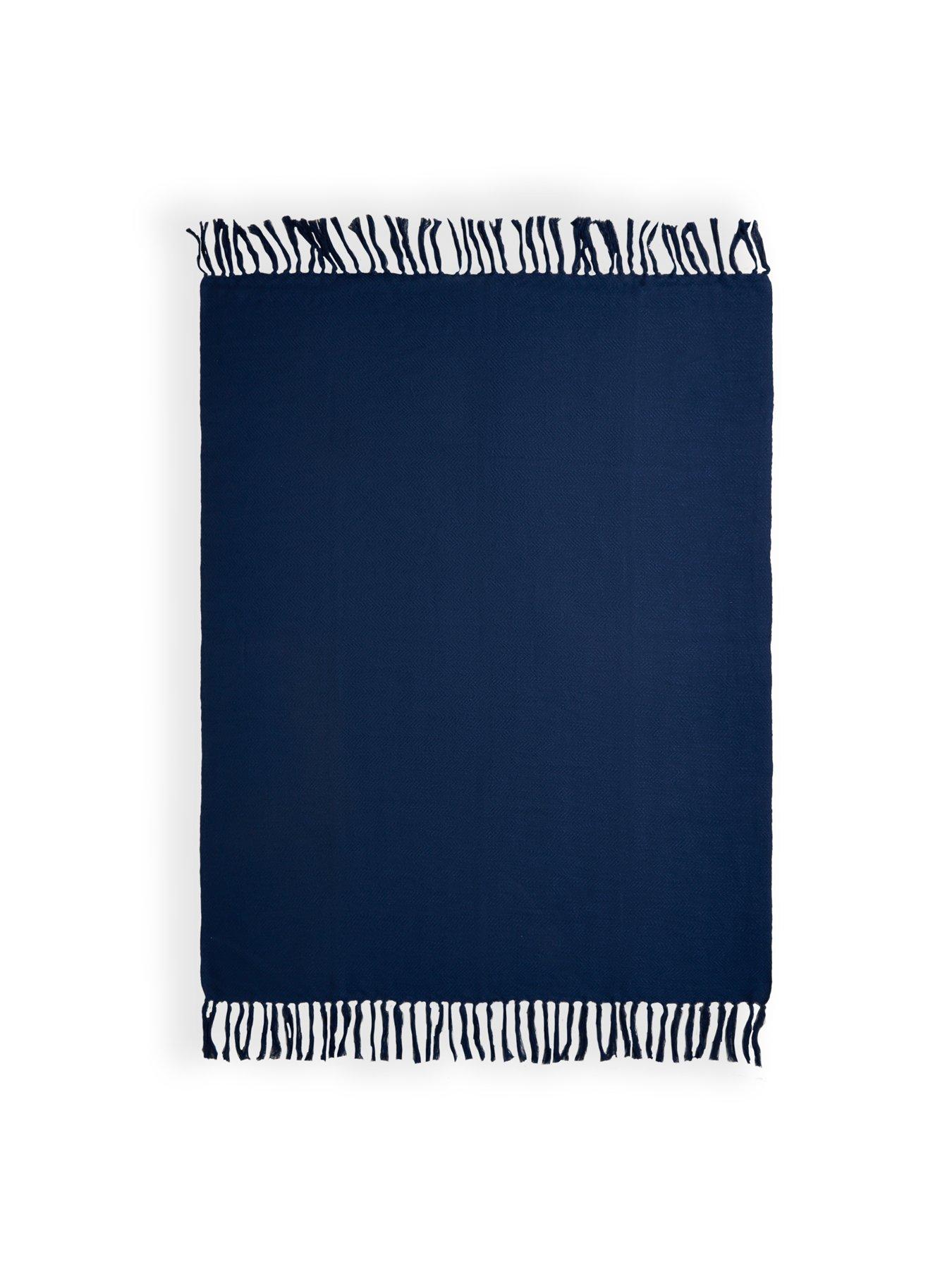 Image 5 of 6 of The Very Collection Juno Throw - Navy