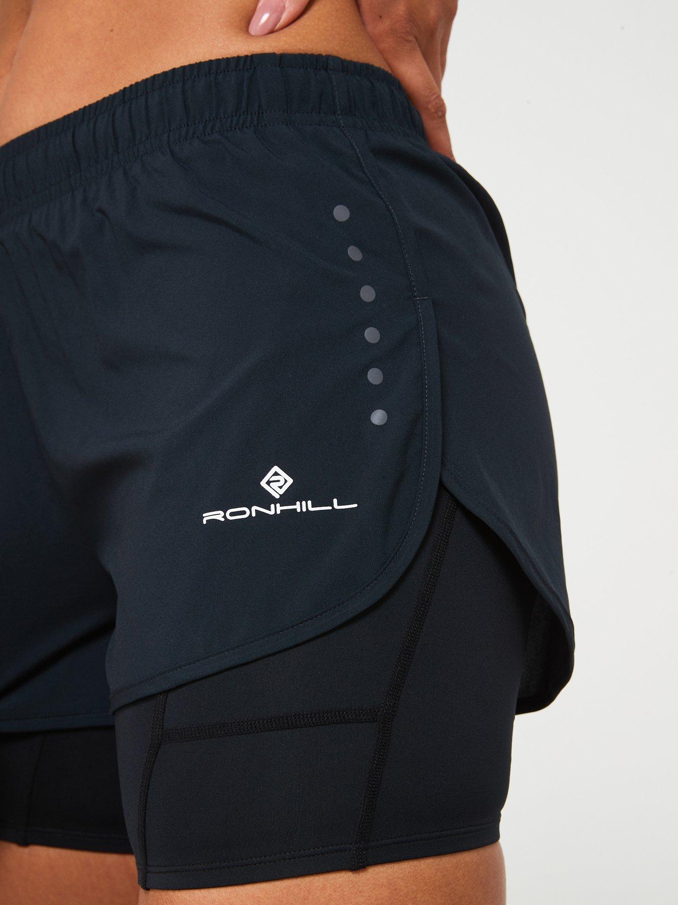 image of ronhill-womens-core-twin-running-short--black
