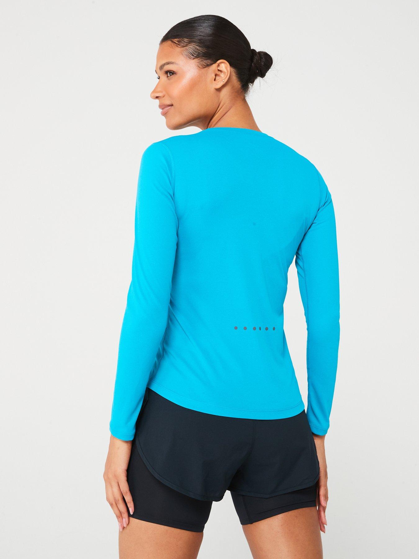  image of ronhill-womens-core-long-sleeve-running-tee--bluewhite