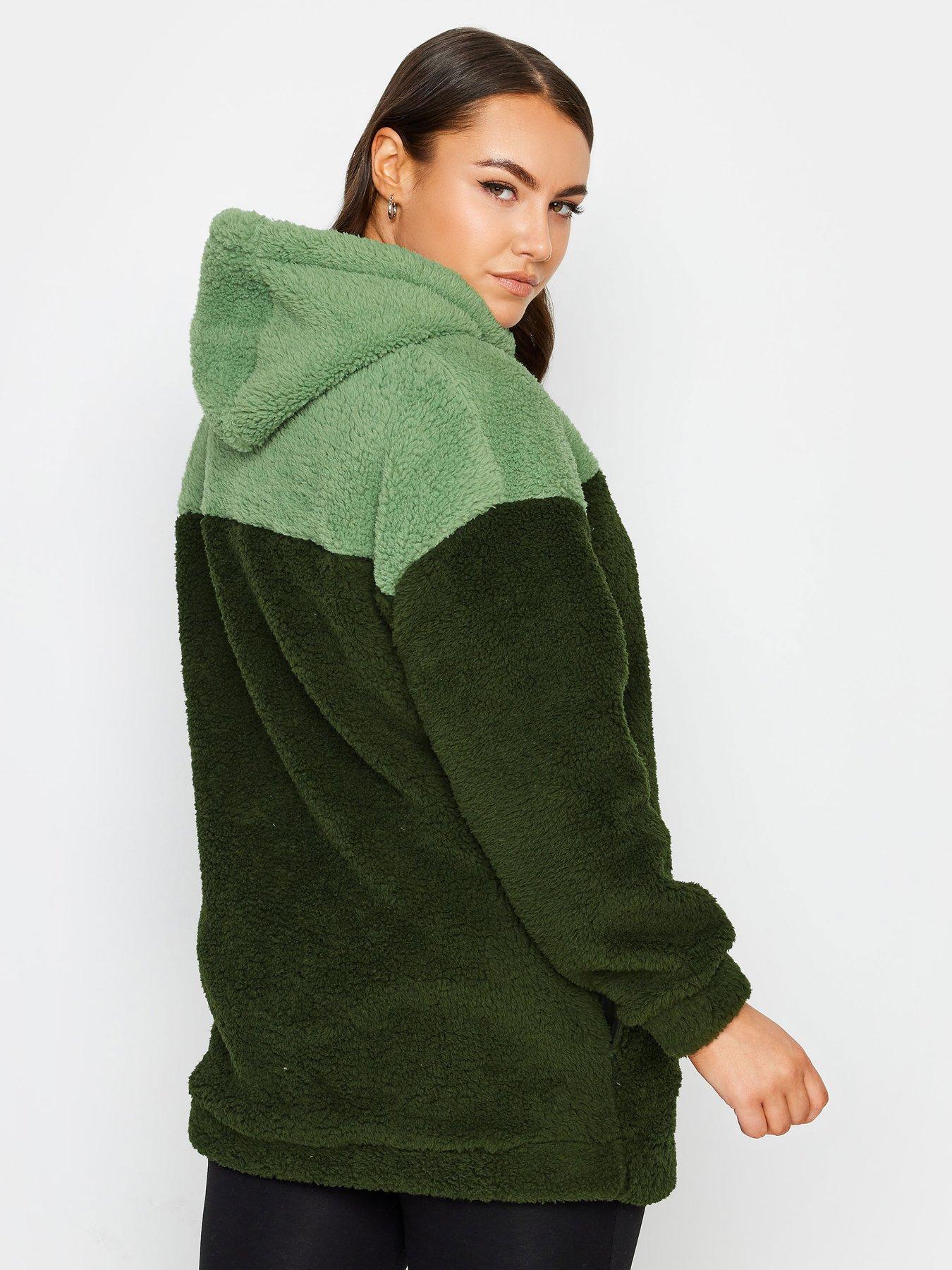 Green teddy clearance hoodie