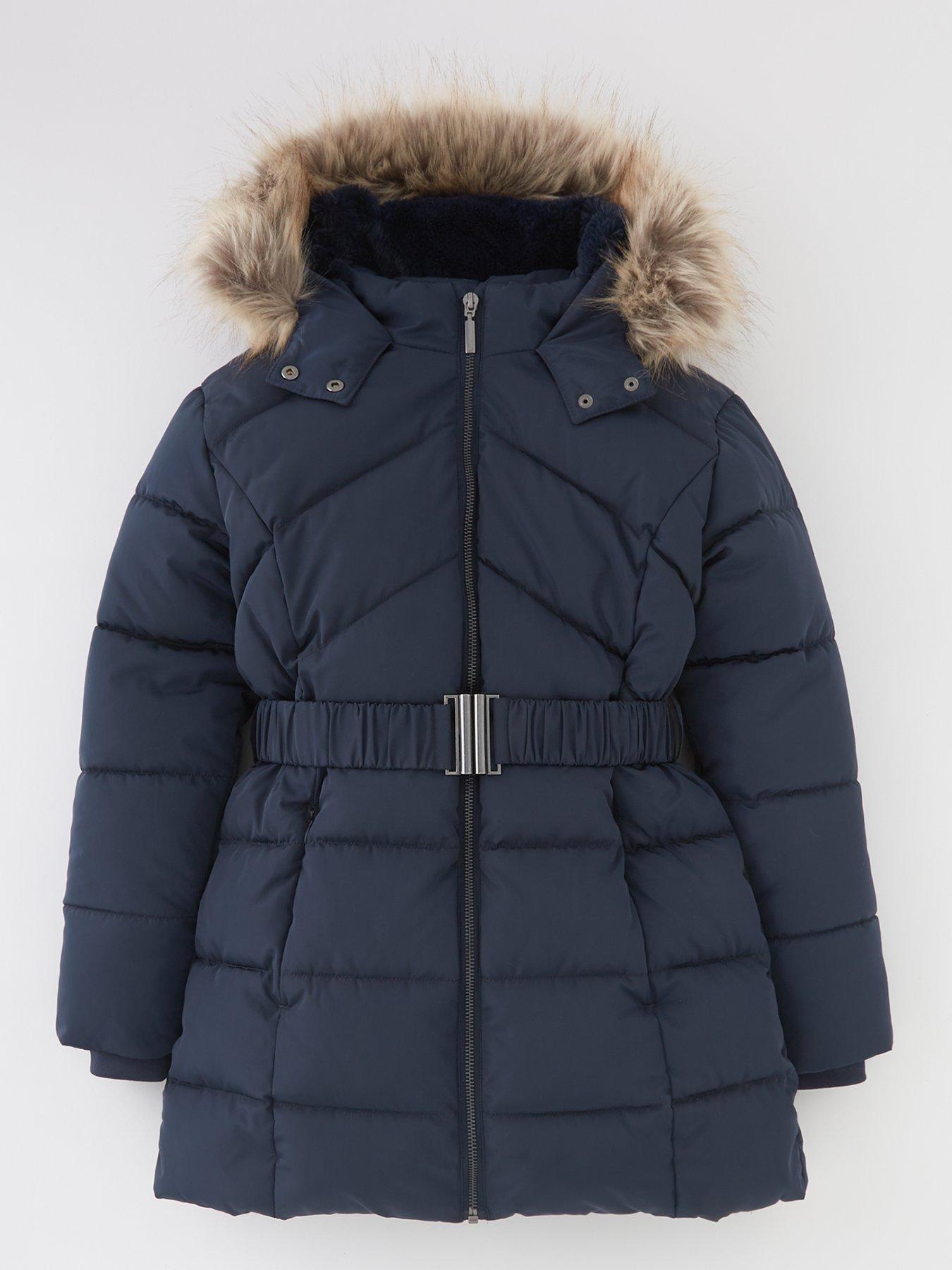 Next girls navy coat online