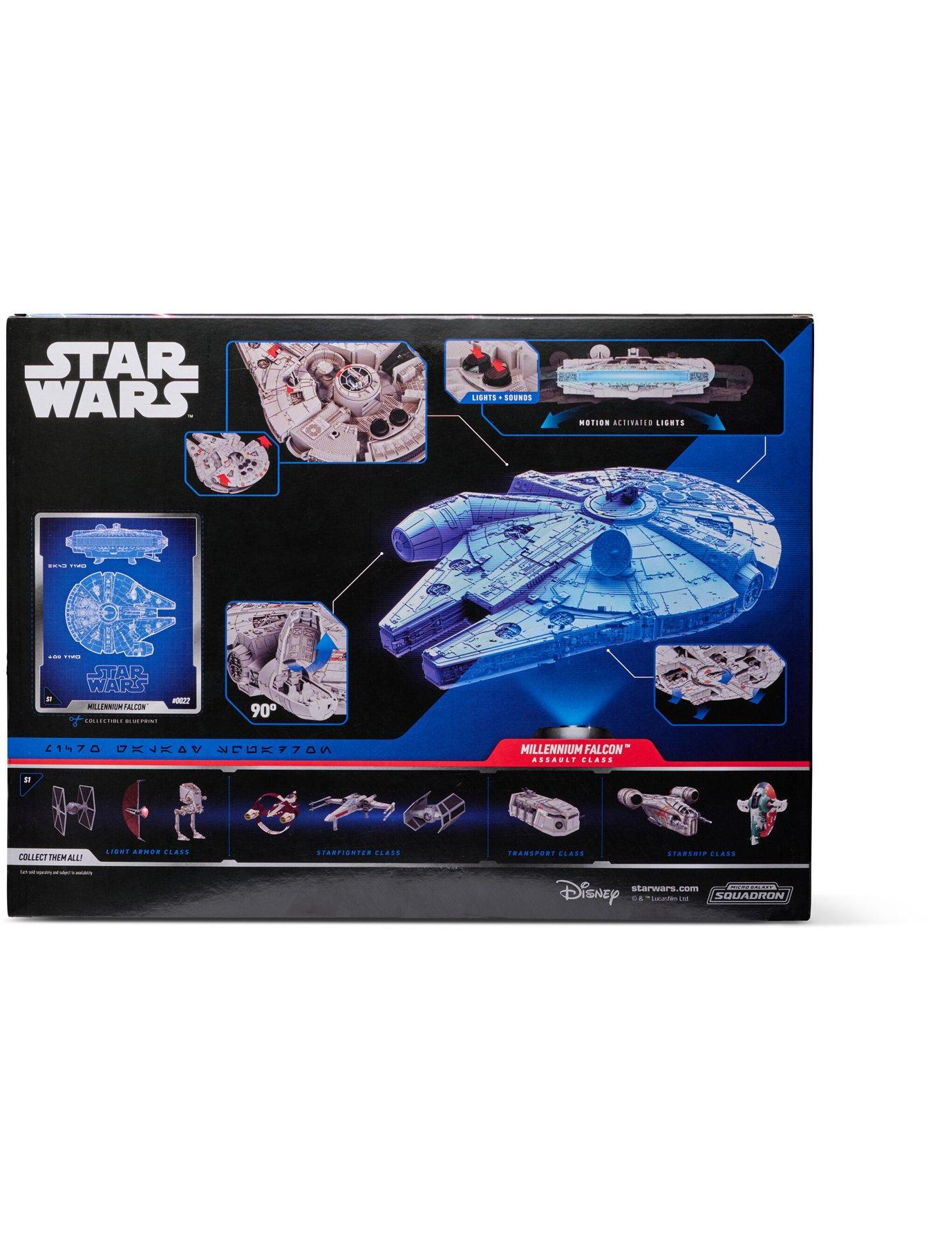 Image 6 of 7 of Star Wars Micro Galaxy Squadron Millennium Falcon - 9-Inch Assault Class Vehicle with Four 1-Inch Micro Figure Accessories