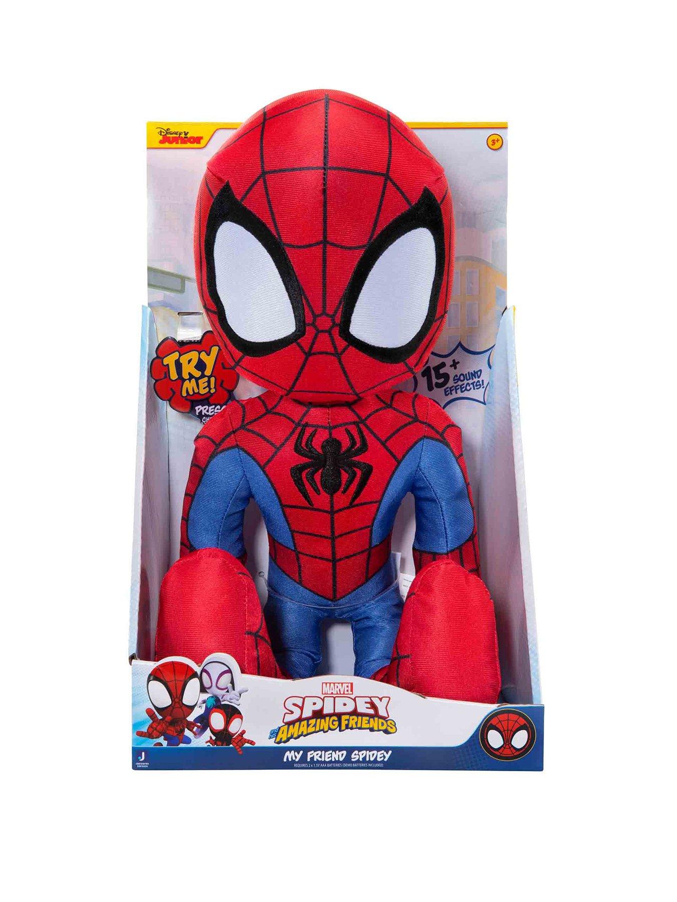 Spiderman Marvel s Spidey And His Amazing Friends My Friend Spidey 16 Inch Plush with Sounds littlewoods