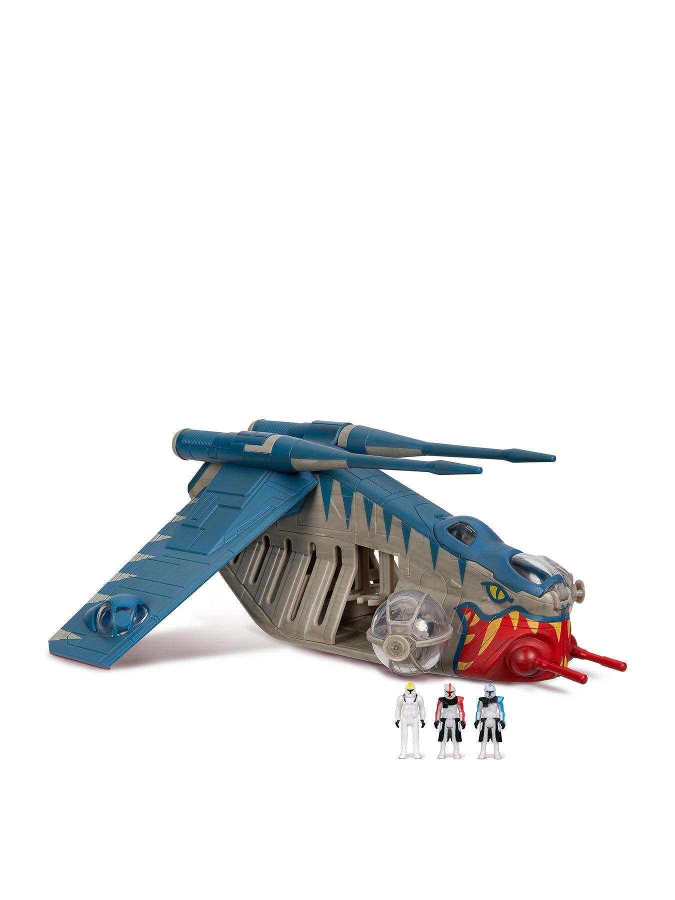 star-wars-micro-galaxy-squadron-republic-gunship-muunilinst-10-8-inch-starfighter-class-vehicle-with-three-micro-figure-accessories