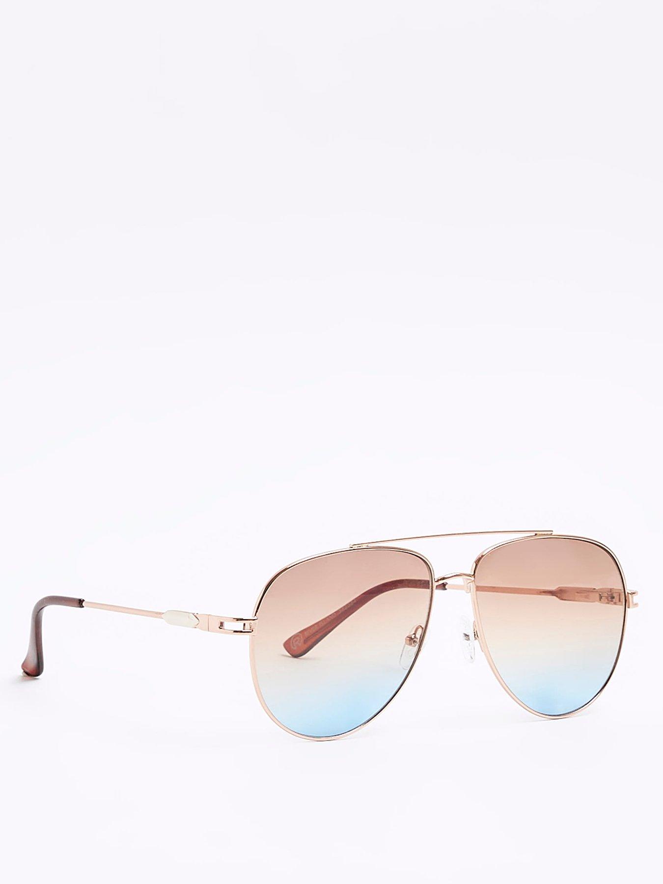 River island aviator sunglasses on sale