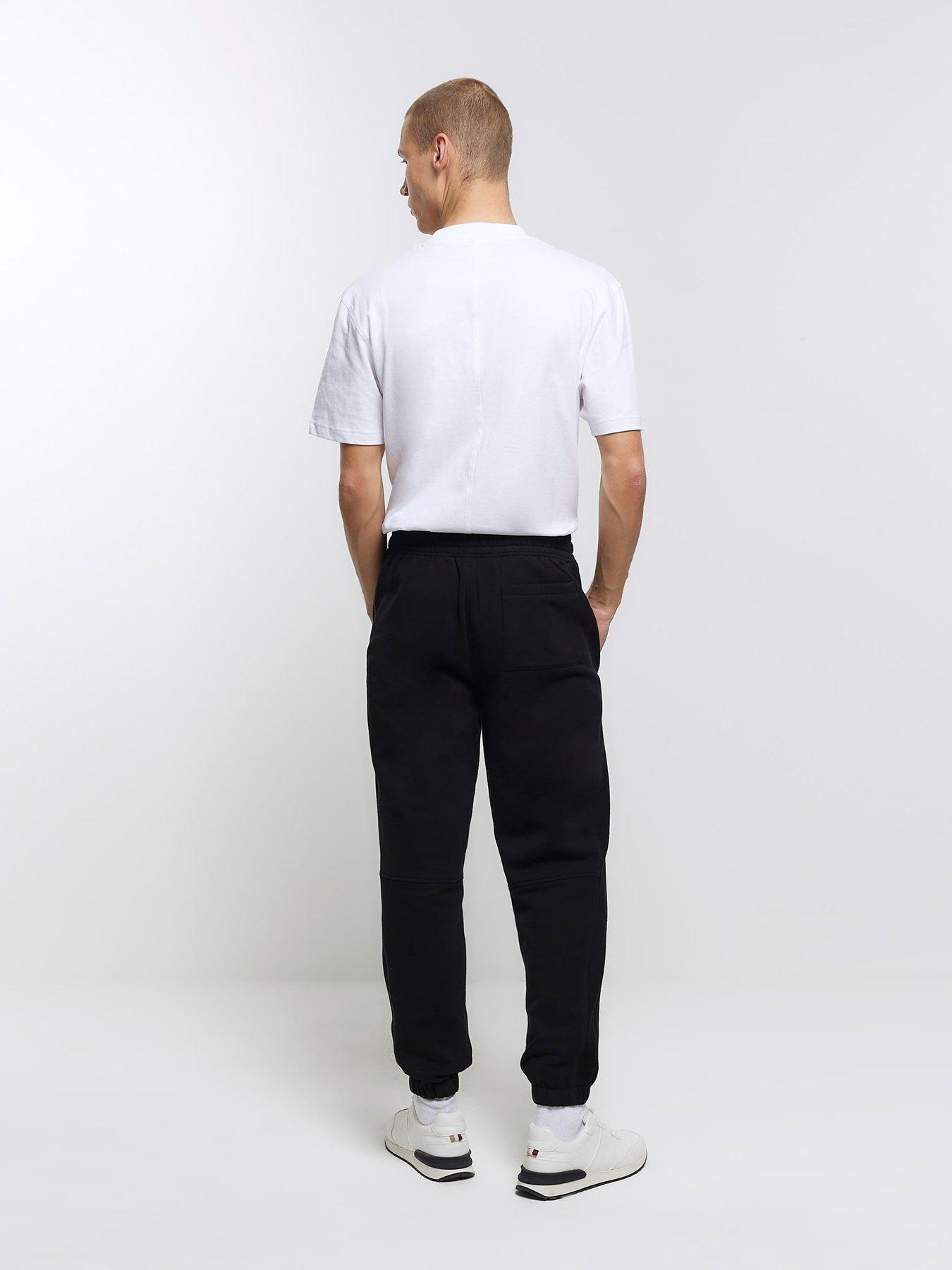 River island white online joggers