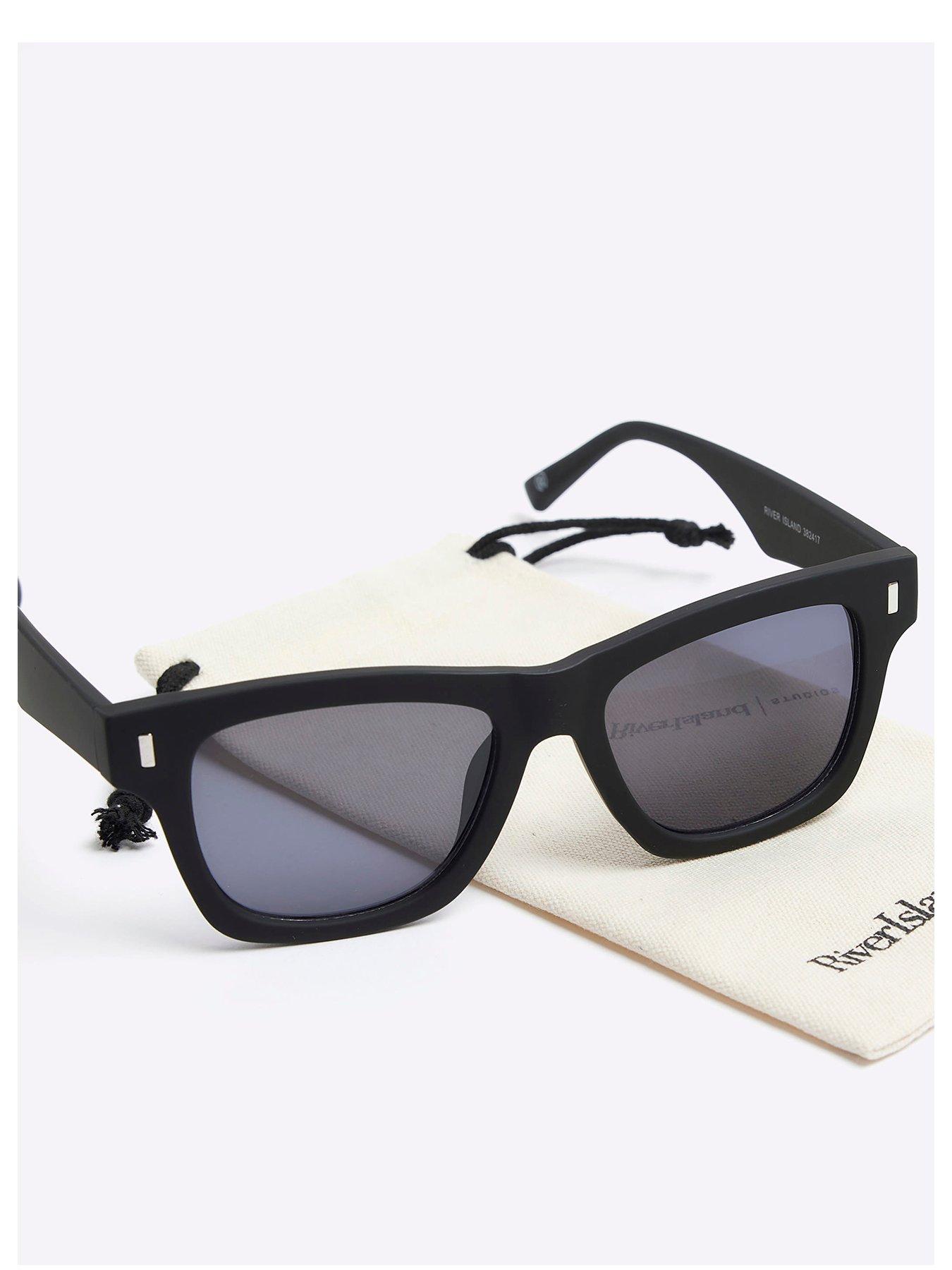 Rubberised Wayfarer Sunglasses Black