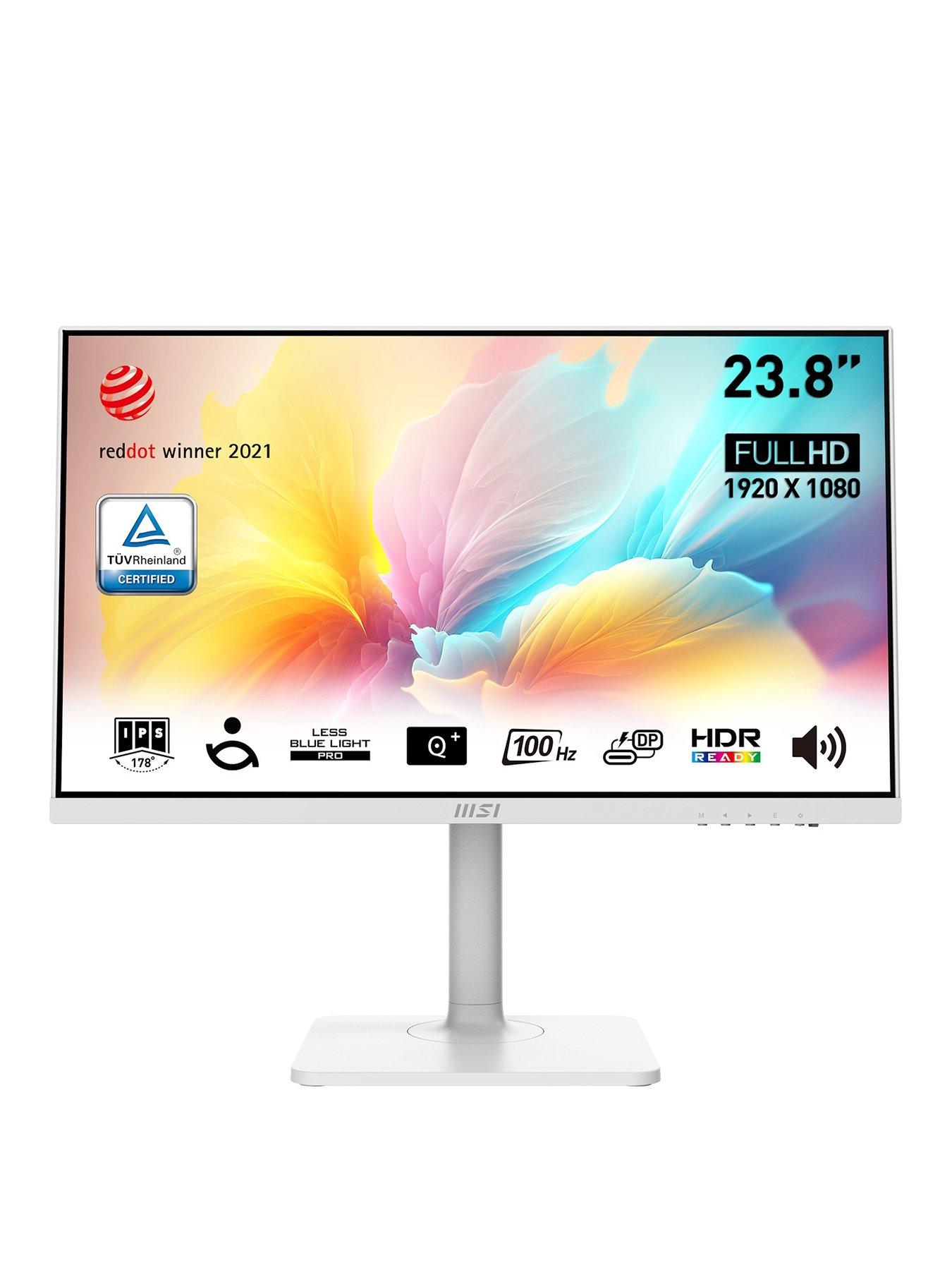 MSI Modern MD2412PW 23.8 Inch FHD Monitor - 100Hz, IPS, AMD Freesync, Adjustable Stand + Built In Speakers