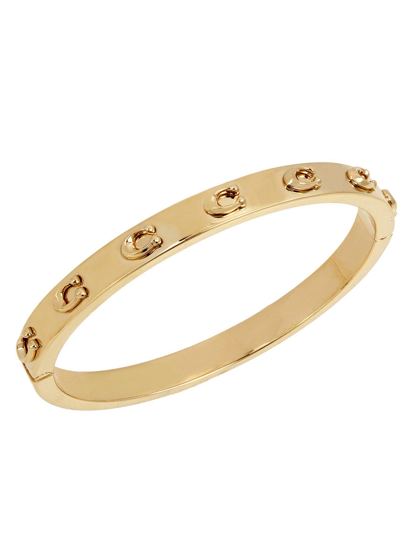 COACH Logo Hinged Bracelet | littlewoods.com