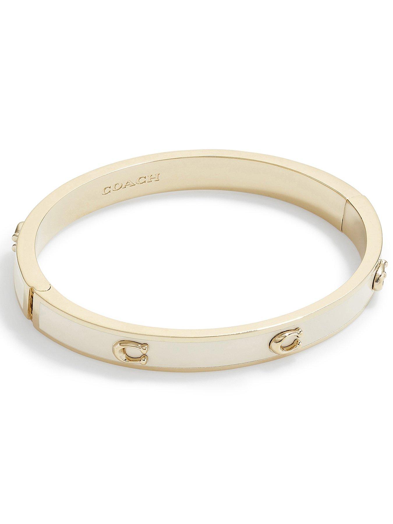 COACH Logo Hinged Bracelet | littlewoods.com