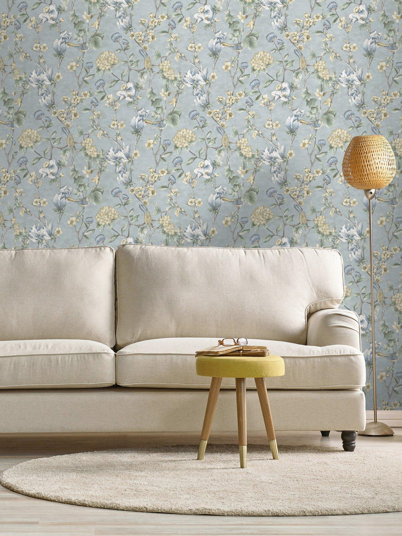  image of holden-decor-floral-bird-trail-wallpaper