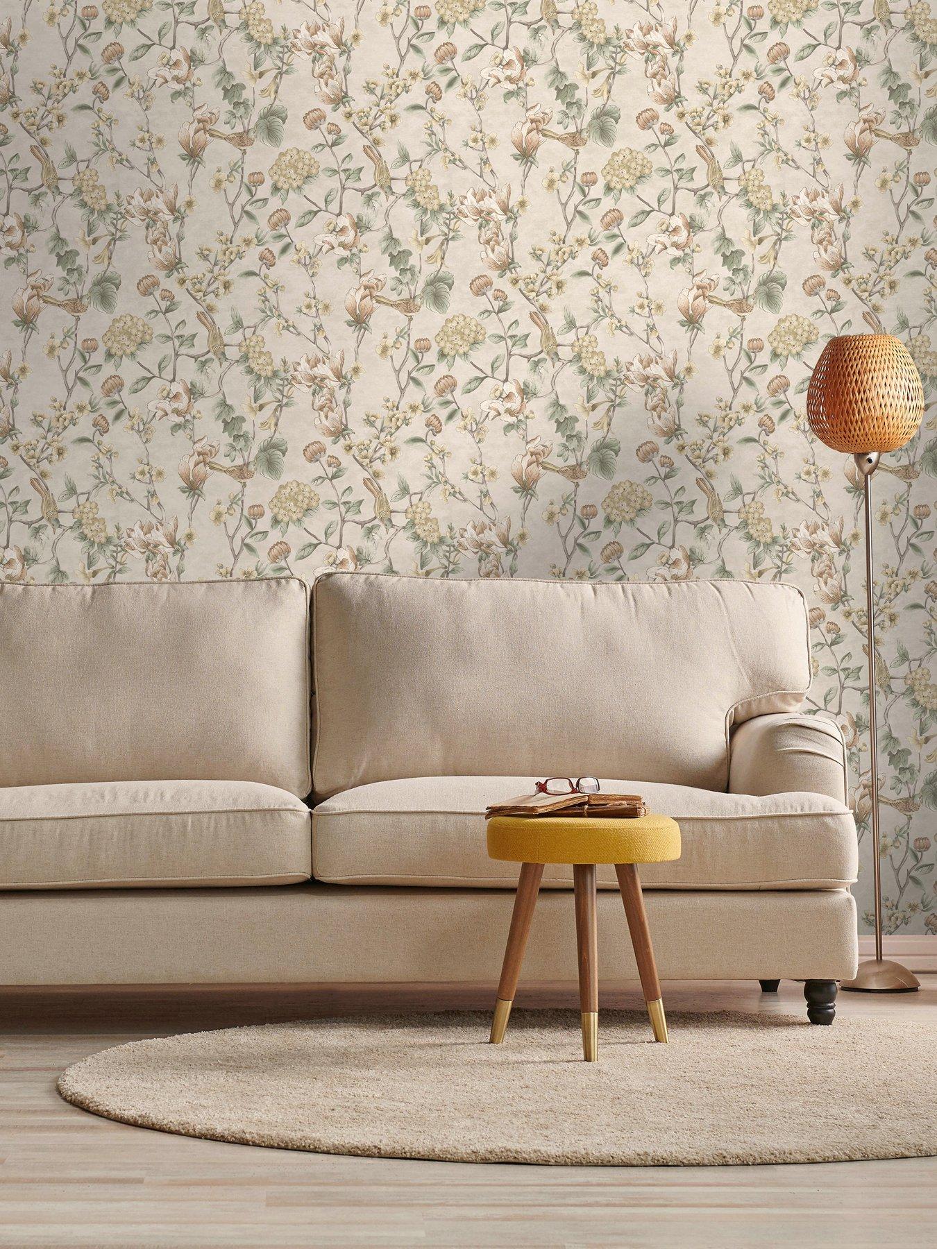 Holden Decor Floral Bird Trail Wallpaper