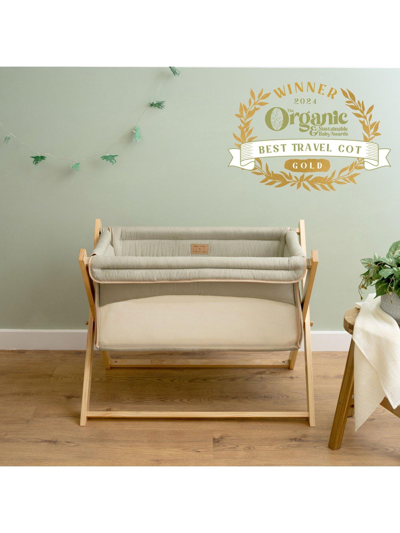 Image 1 of 3 of Clair De Lune Folding Crib&nbsp;- Sage